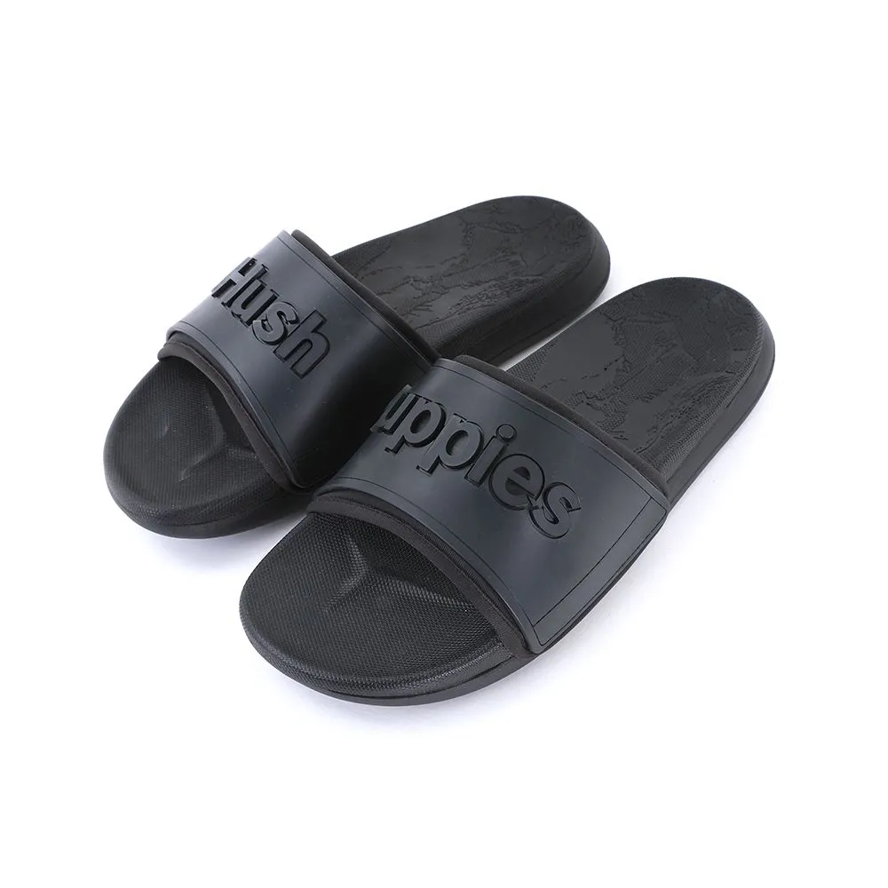 HUSH PUPPIES Men's Shoes Model Jose  HP PHSFQ2420A - BLACK Sandals Slides HUSH PUPPIES Men's Shoes Model Jose  HP PHSFQ2420A - BLACK Sandals Slides