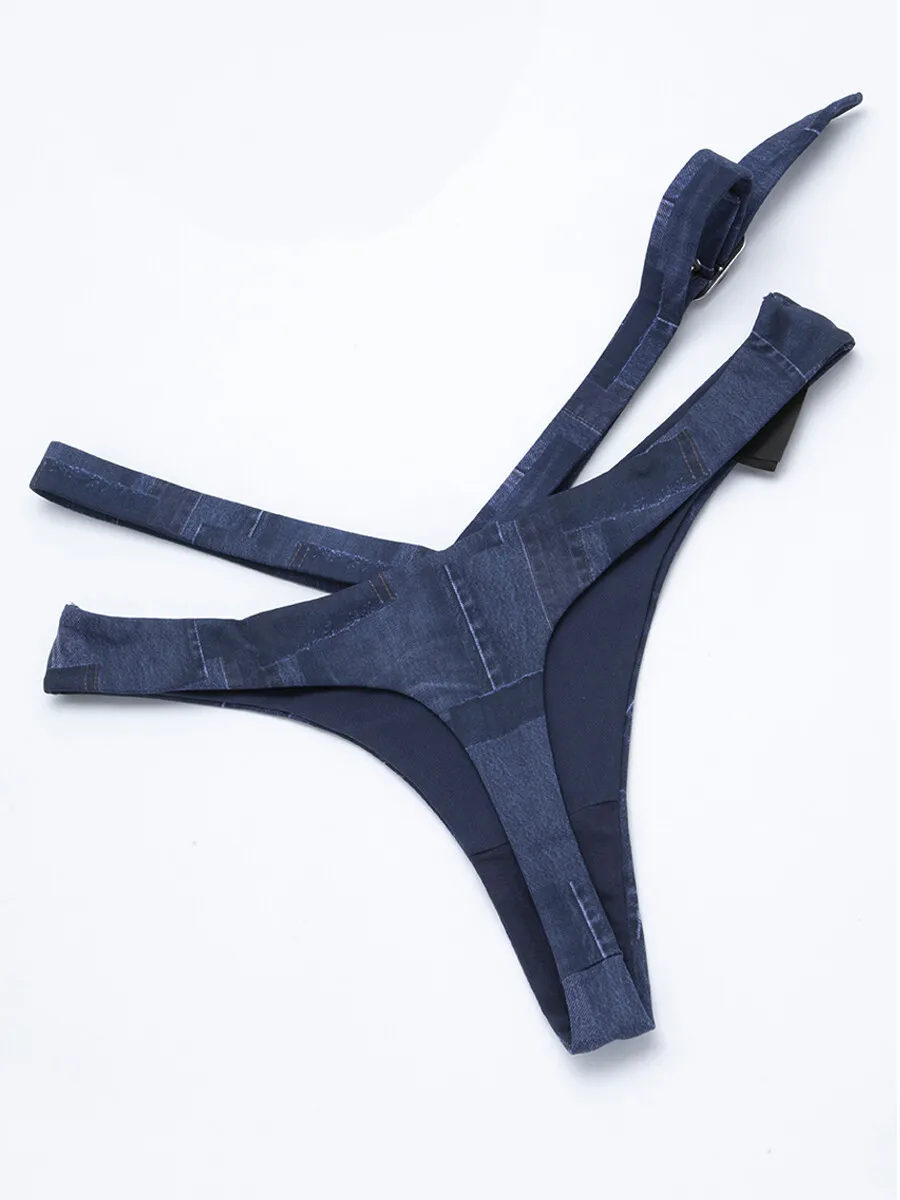 SABINA Mad Moiselle NEO-NOSTALGIC 23 Daphne G String Panty Style - Dark Denim Blue SABINA Mad Moiselle NEO-NOSTALGIC 23 Daphne G String Panty Style - Dark Denim Blue