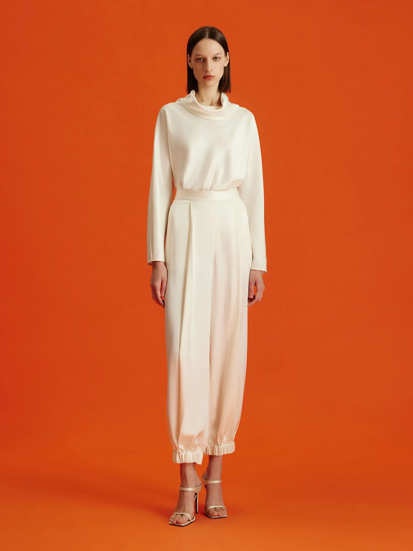 ASAVA (AW24 )Claudette Tapered Women Pants White ASAVA (AW24 )Claudette Tapered Women Pants White