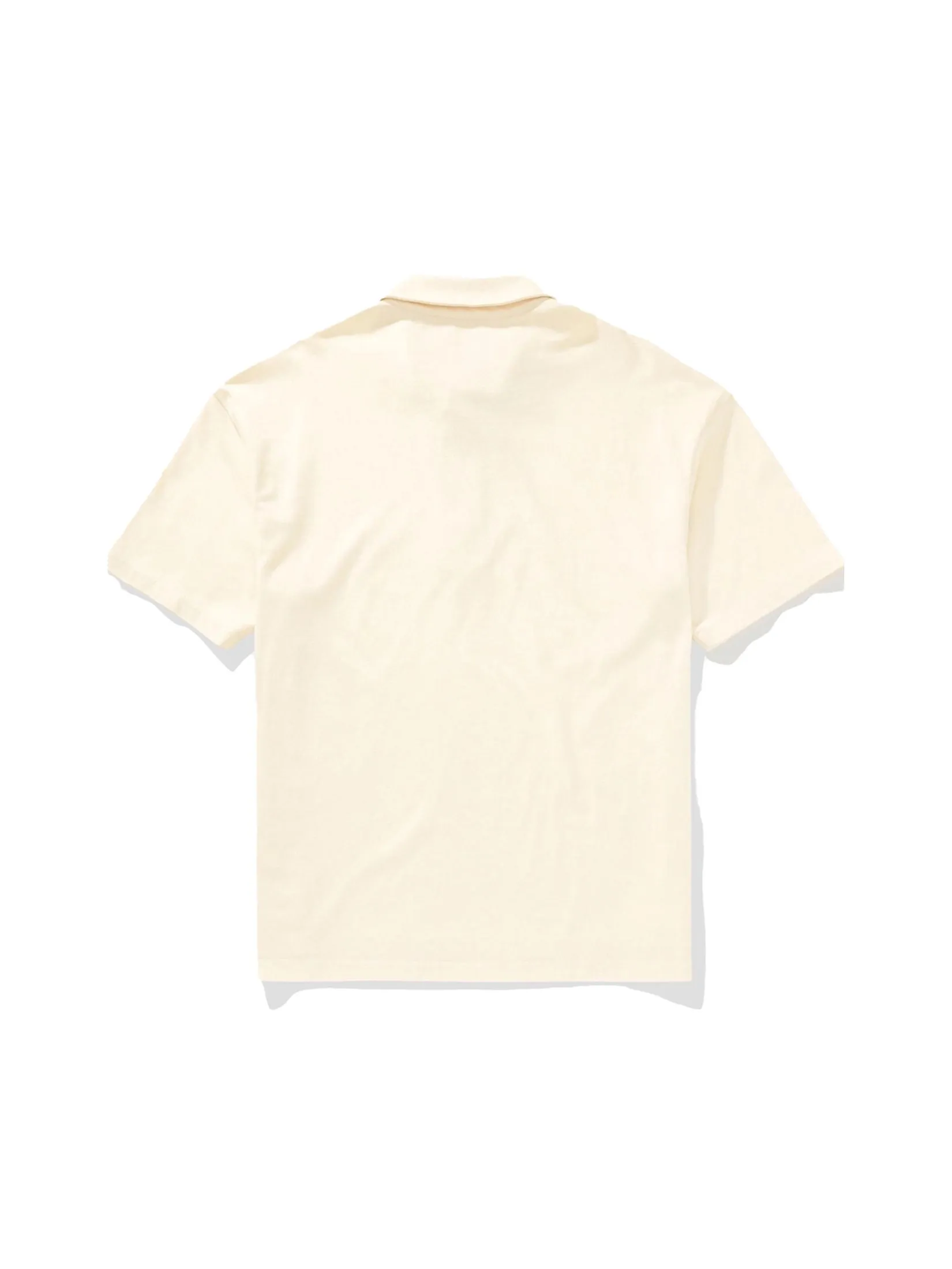 American Eagle MEN P - LT WT AUGUSTANA OVS ZIP POLO (PC DYE) 106 CREAM American Eagle MEN P - LT WT AUGUSTANA OVS ZIP POLO (PC DYE) 106 CREAM