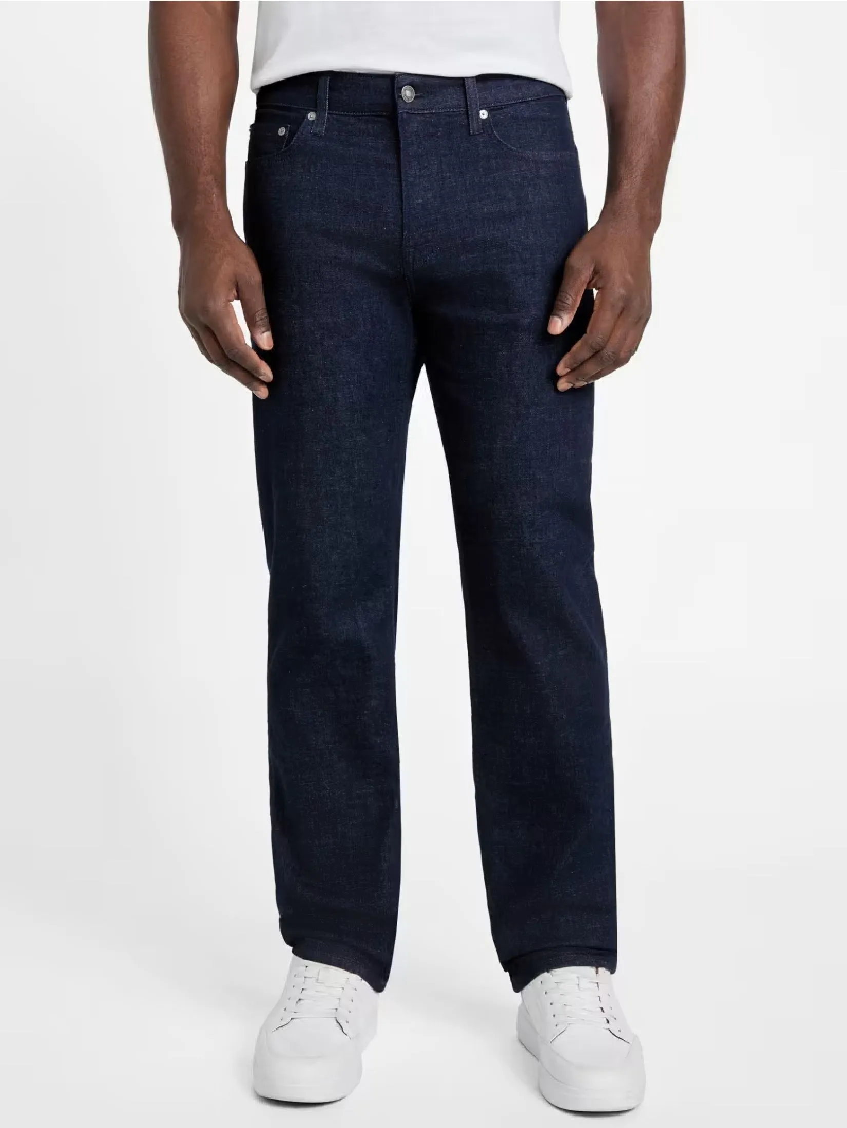 GUESS MEN relaxed fit stretch jeans M5GAR7D4YQ0 - Denim GUESS MEN relaxed fit stretch jeans M5GAR7D4YQ0 - Denim