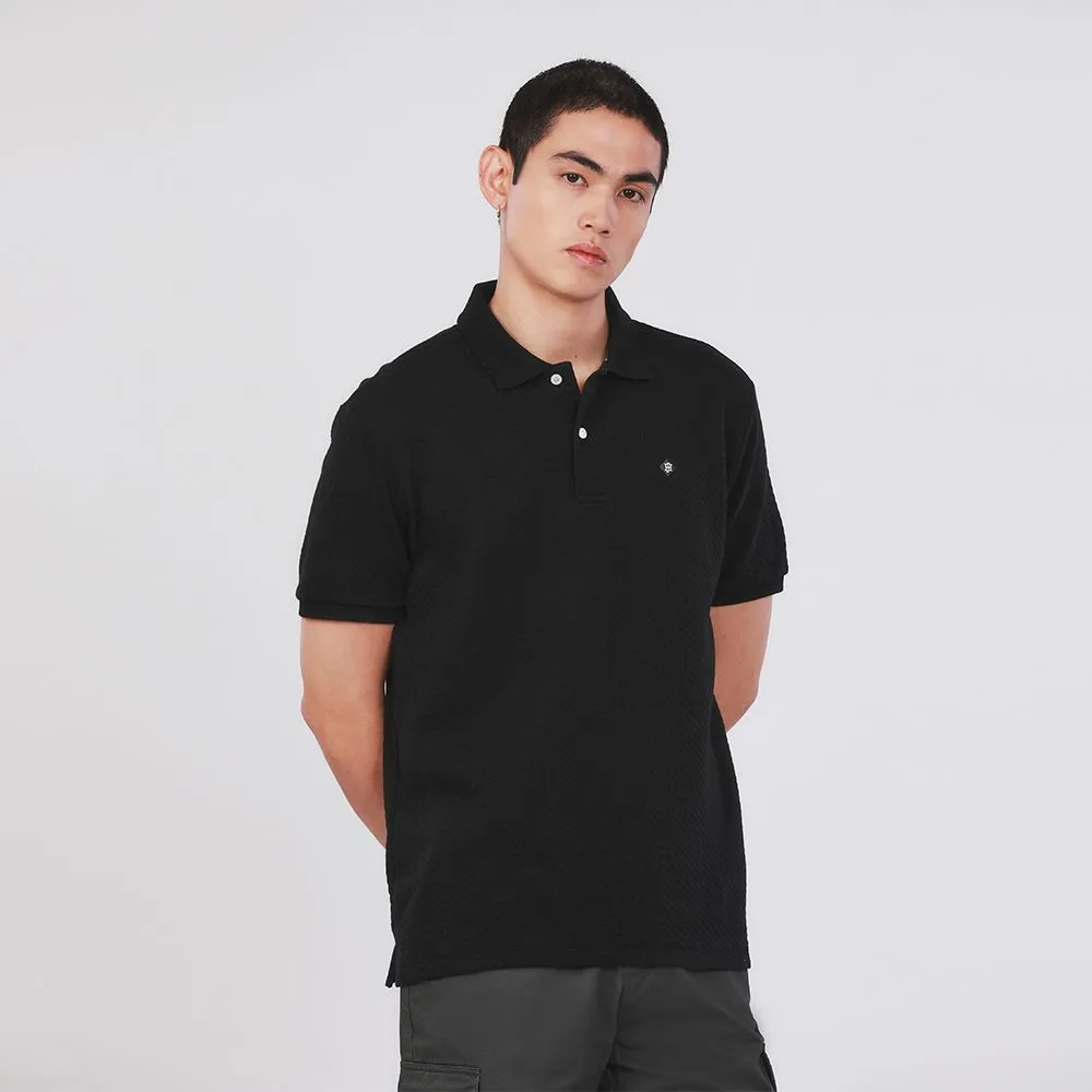 JOHN HENRY Men's Polo (Slim Fit) SAIL AWAY Black JOHN HENRY Men's Polo (Slim Fit) SAIL AWAY Black