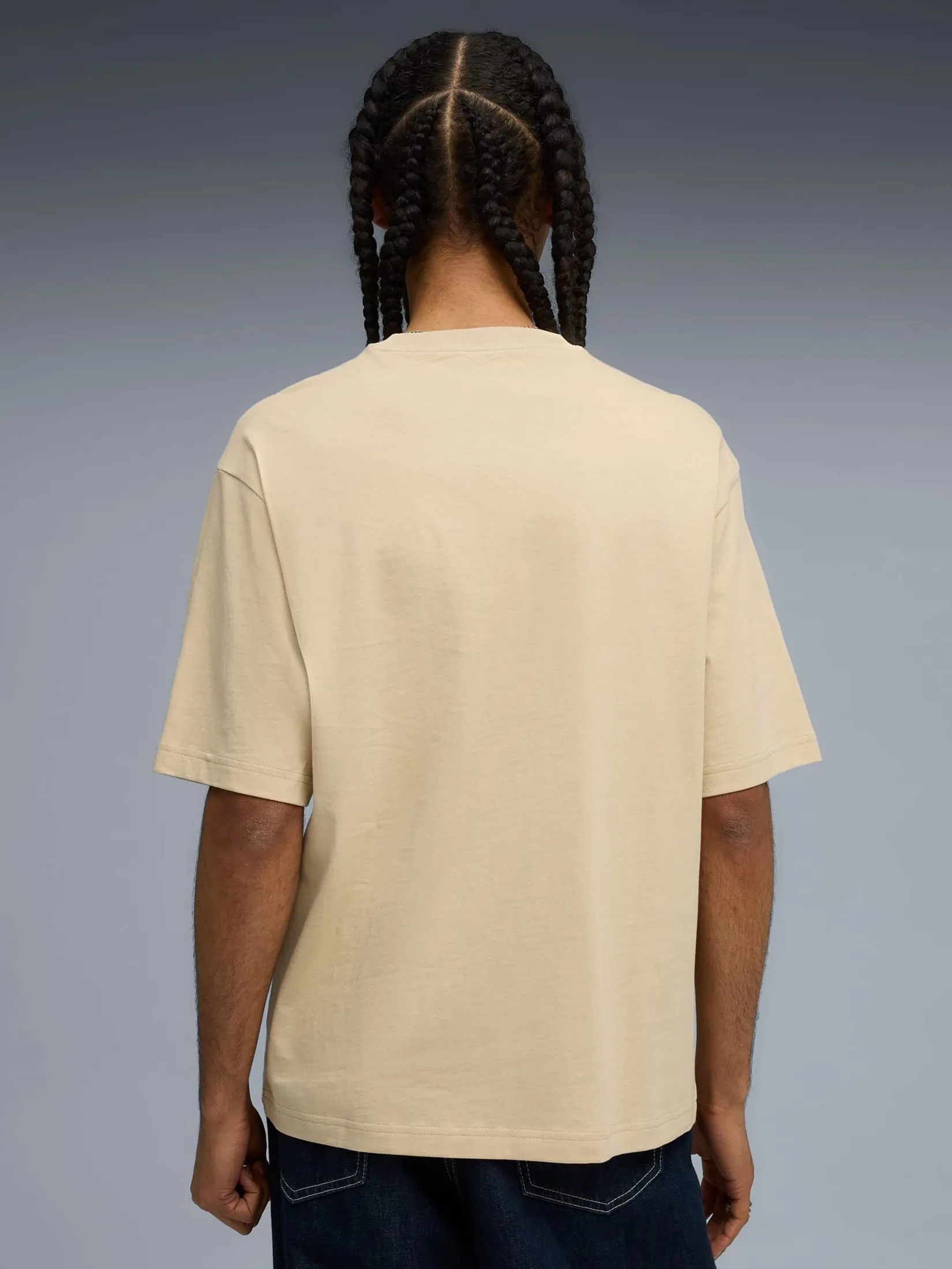 PUMA Men Tee Wardrobe Ess Boxy 629645-83 Pebble Path PUMA Men Tee Wardrobe Ess Boxy 629645-83 Pebble Path