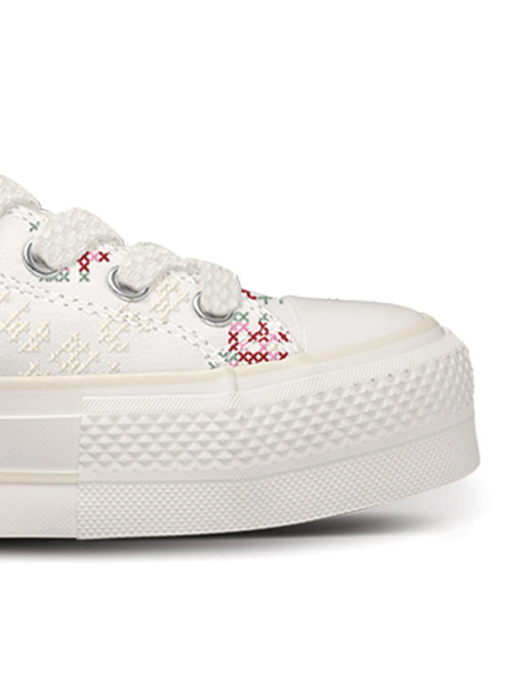 CONVERSE Women Sneakers Ctas Lift Spring Refresh: Floral Hi White Vintage White/Horizon Pink/Egret CONVERSE Women Sneakers Ctas Lift Spring Refresh: Floral Hi White Vintage White/Horizon Pink/Egret