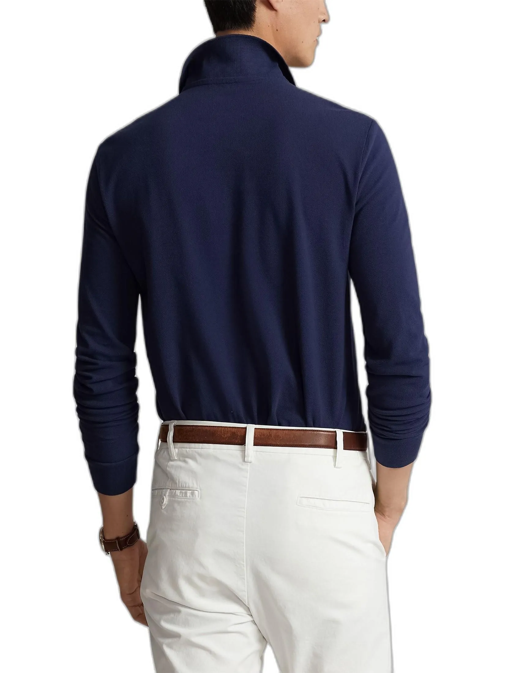 POLO RALPH LAUREN Men Polo-Custom Slim Fit Mesh Polo Shirt MNPOKNI16820363-Blue POLO RALPH LAUREN Men Polo-Custom Slim Fit Mesh Polo Shirt MNPOKNI16820363-Blue