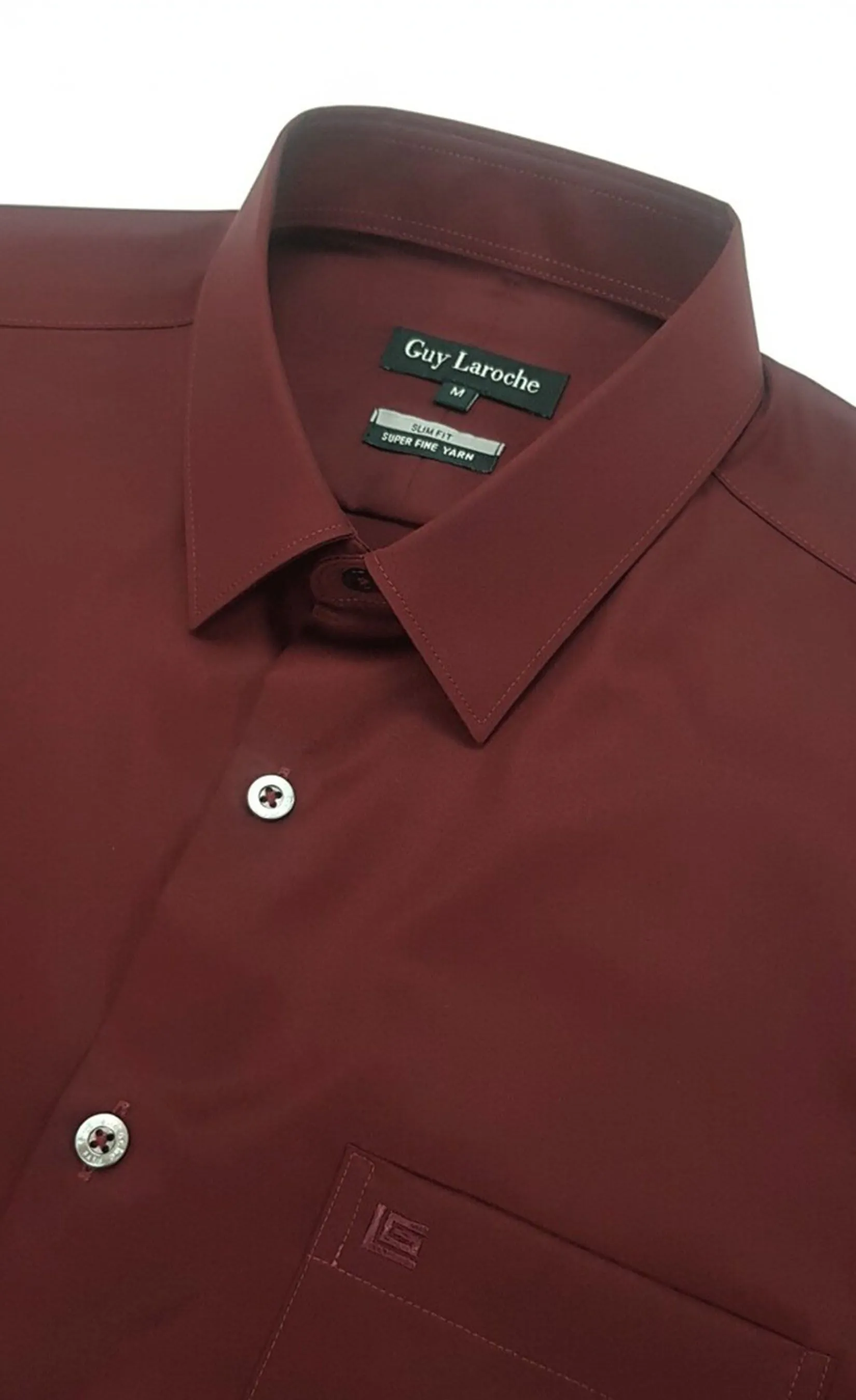 GUY LAROCHE MENWEAR Men's Shirt long sleeves BAP6270A5MR - Maroon GUY LAROCHE MENWEAR Men's Shirt long sleeves BAP6270A5MR - Maroon