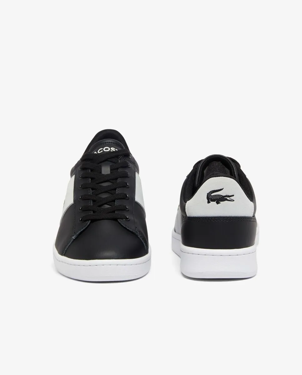 LACOSTE Men’s Carnaby Set CGR Bar Leather Sneakers Black LACOSTE Men’s Carnaby Set CGR Bar Leather Sneakers Black