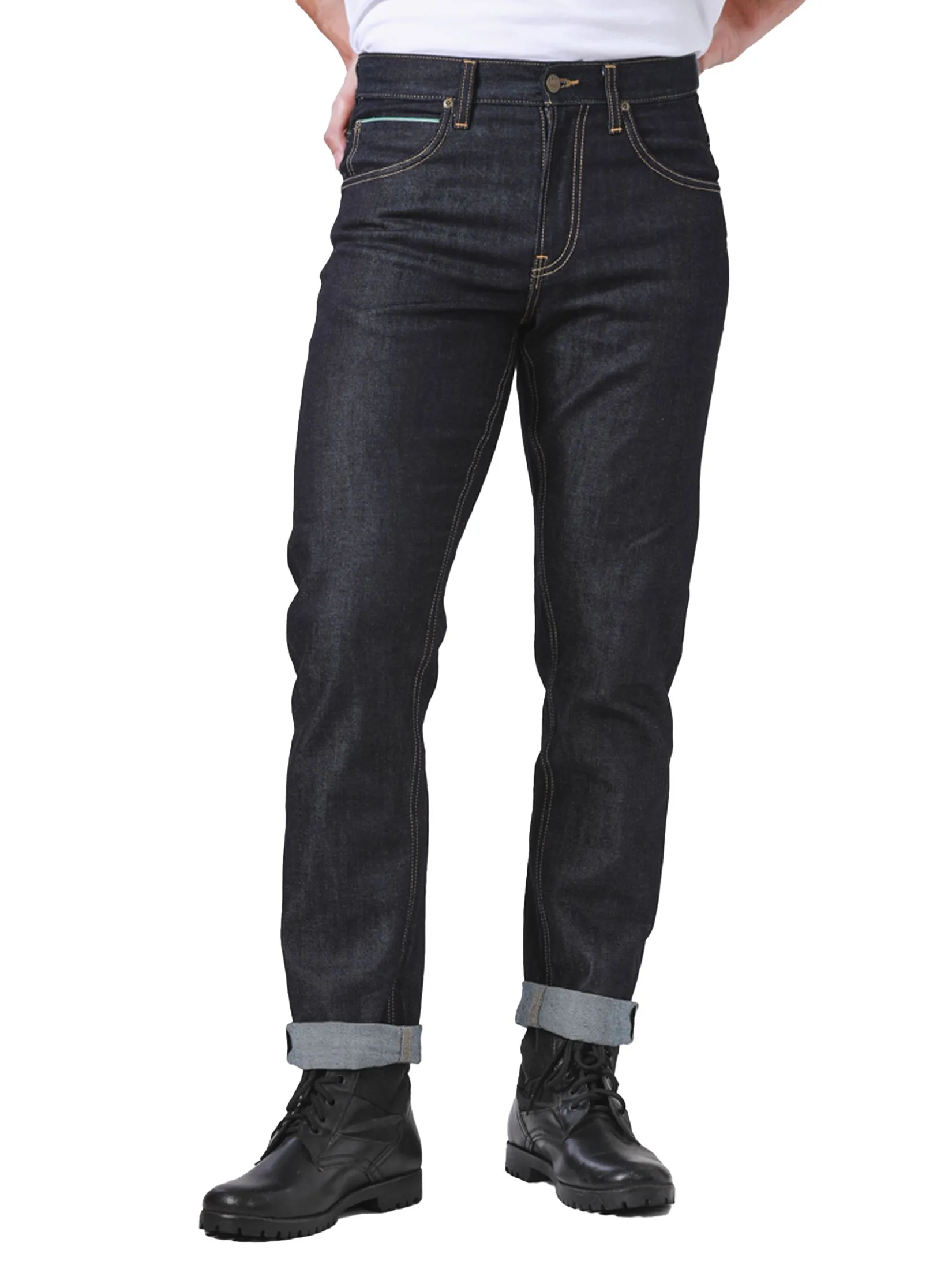LEE Men's Jeans (Green Selvedge) Lee Riders Collection Mid Zed Fit Raw Denim LEE Men's Jeans (Green Selvedge) Lee Riders Collection Mid Zed Fit Raw Denim