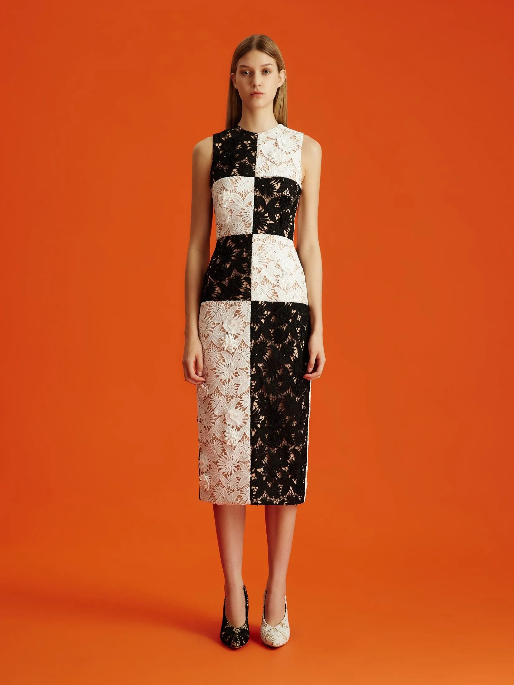 ASAVA (AW24) Lucille Women Sleeveless Dress White Black ASAVA (AW24) Lucille Women Sleeveless Dress White Black