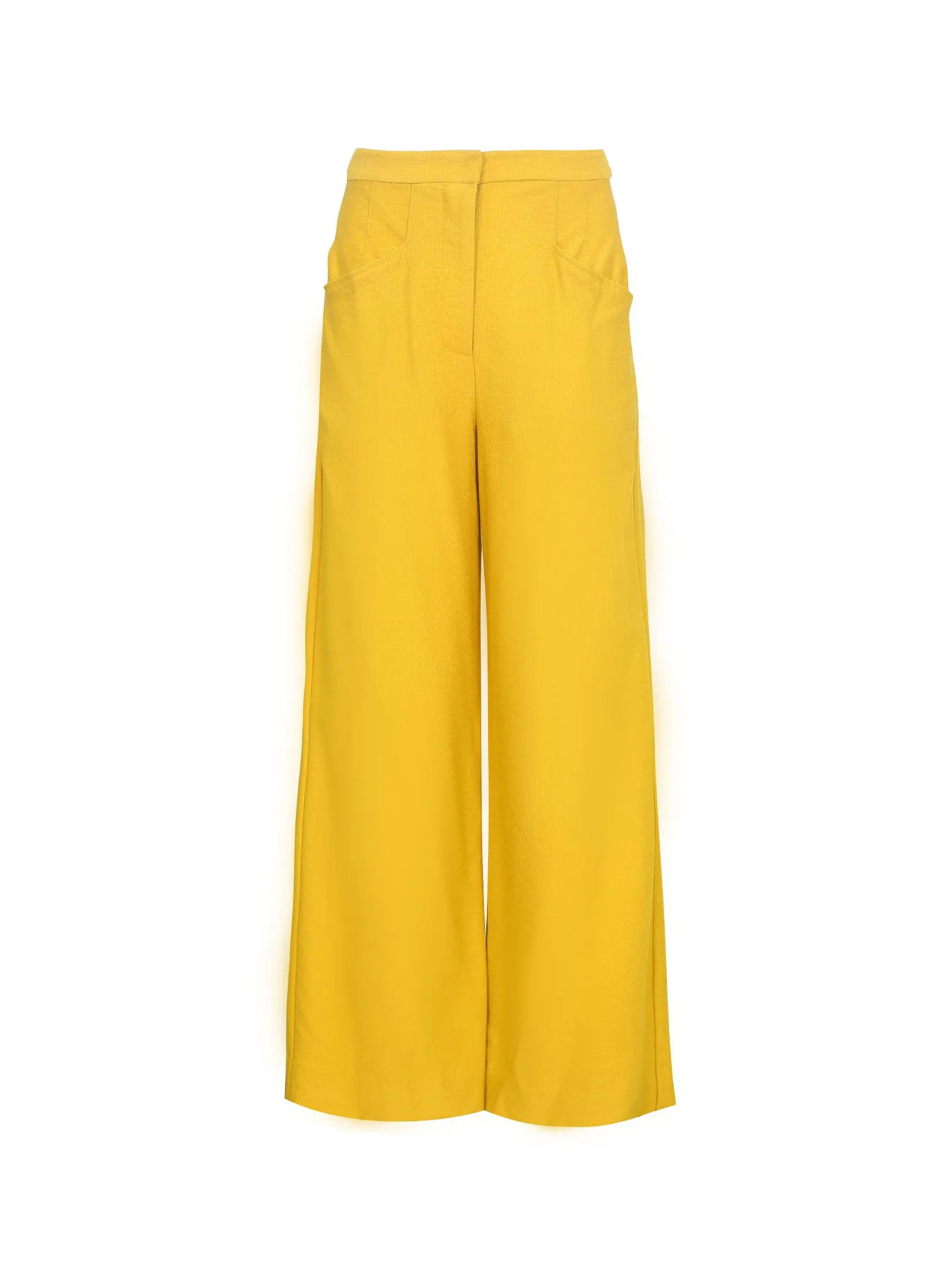 Shaka Woman Pants Corduroy  Yellow Shaka Woman Pants Corduroy  Yellow