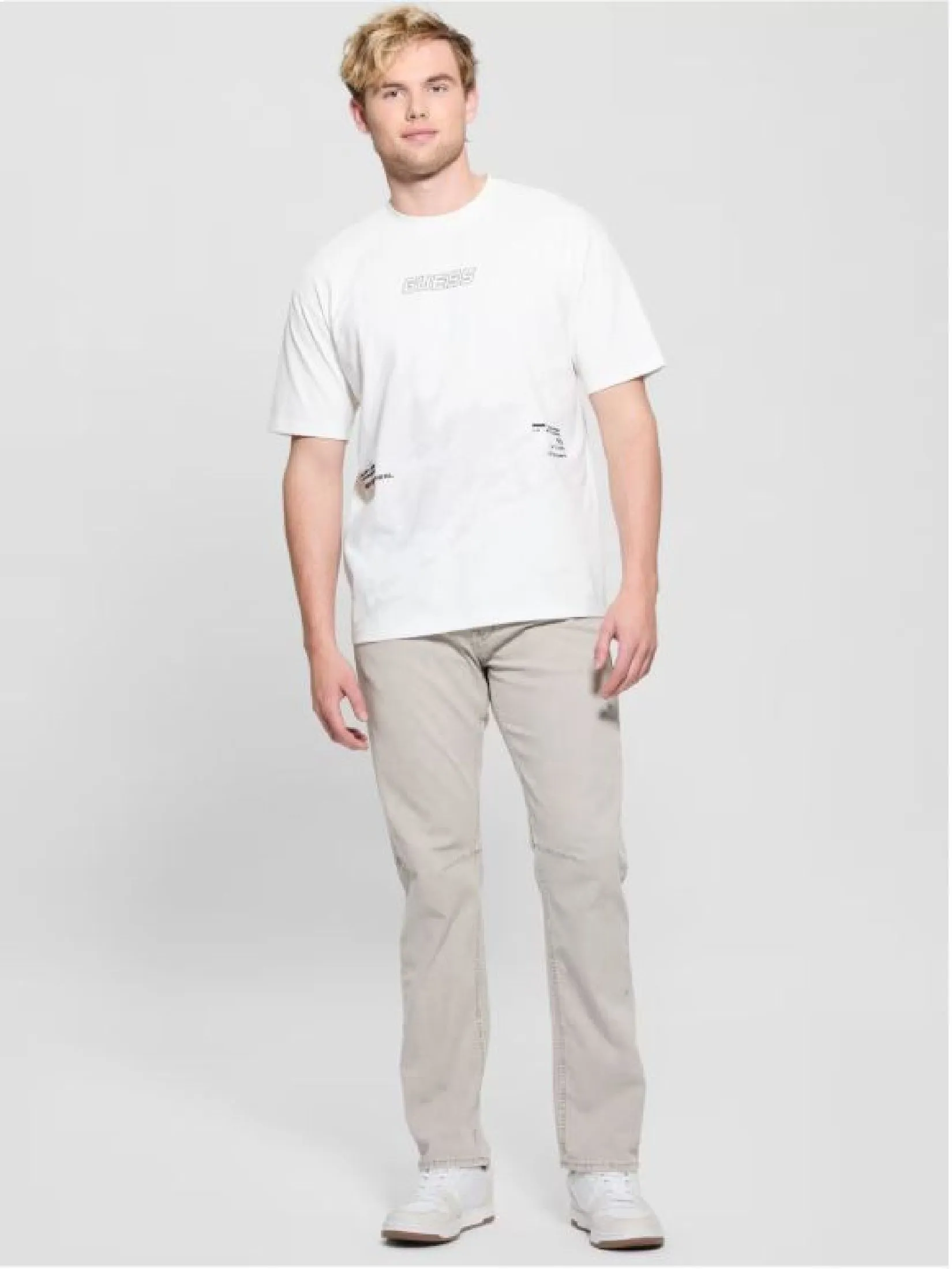 GUESS GUESS MEN Kocha Casual  T-Shirt  Z5GI05I3Z14  -  White GUESS GUESS MEN Kocha Casual  T-Shirt  Z5GI05I3Z14  -  White