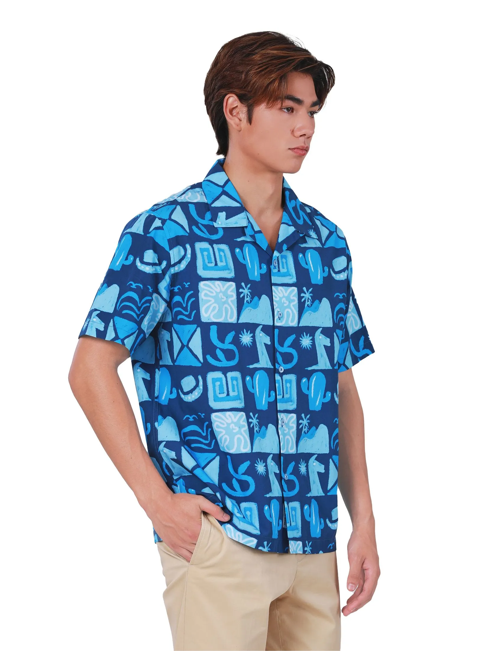 JOHN HENRY Men's Short Sleeves Hawaii Shirts (Relaxed Fit) REJUVENATE VACATION Navy JOHN HENRY Men's Short Sleeves Hawaii Shirts (Relaxed Fit) REJUVENATE VACATION Navy