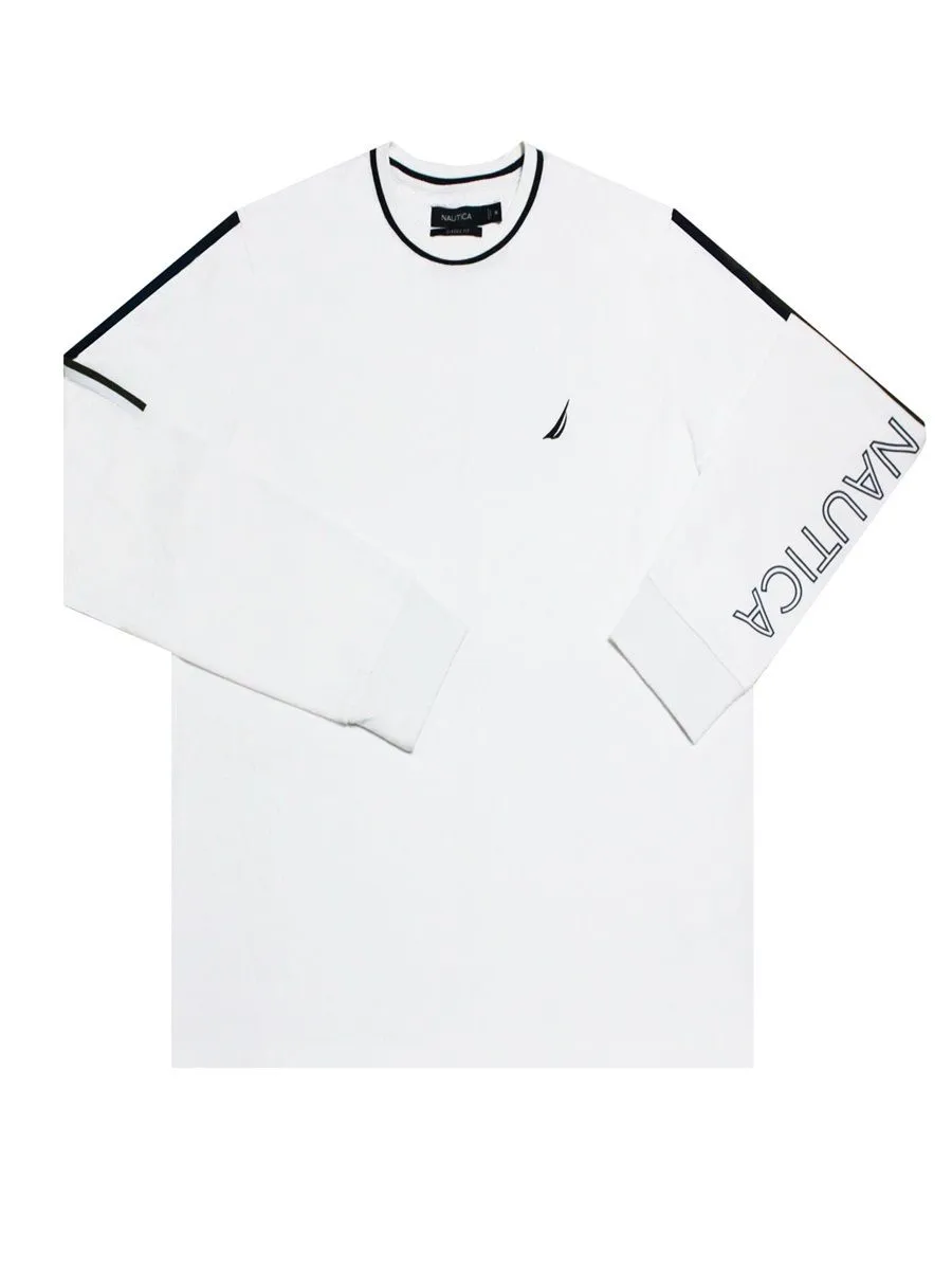 NAUTICA Men Long sleeve t-shirt  white NAUTICA Men Long sleeve t-shirt  white