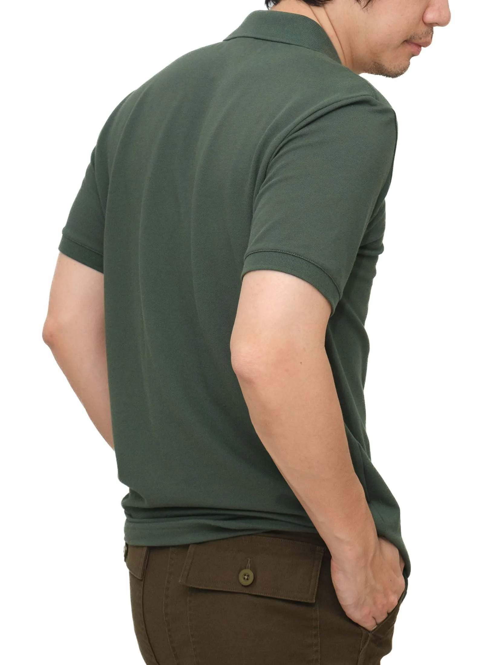 Era-won Men's Polo Slim Fit Art toy Collection Green Era-won Men's Polo Slim Fit Art toy Collection Green