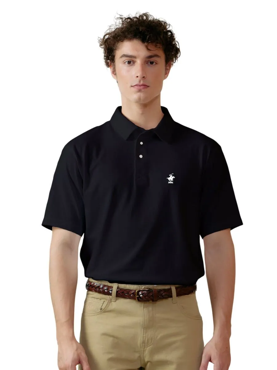 BEVERLY HILLS POLO CLUB Black Men Polo Shirts Model BN2C105 BEVERLY HILLS POLO CLUB Black Men Polo Shirts Model BN2C105