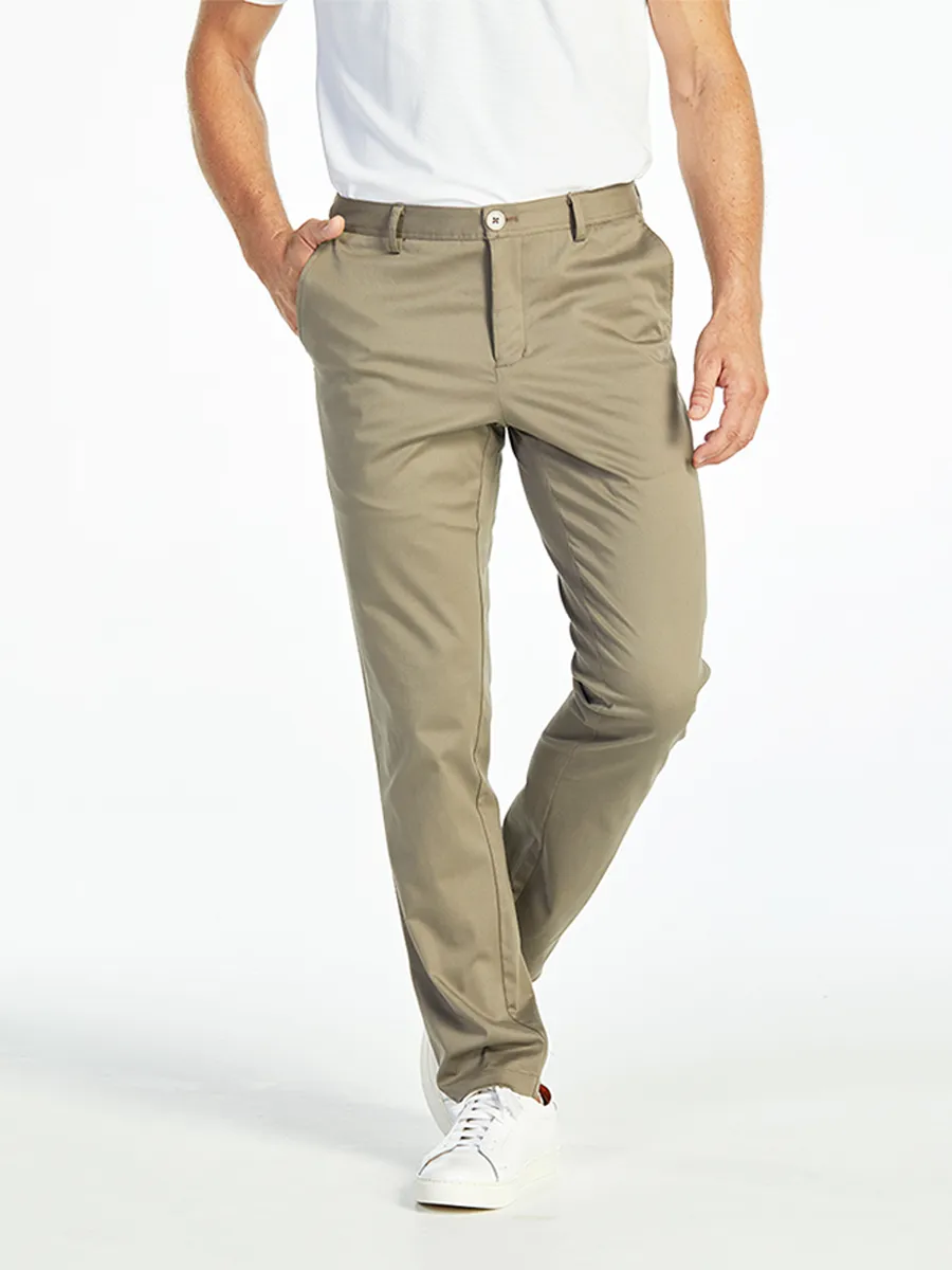 ELLE HOMME MEN SLIM CHINO PANTS W8L275KA - KHAKI ELLE HOMME MEN SLIM CHINO PANTS W8L275KA - KHAKI