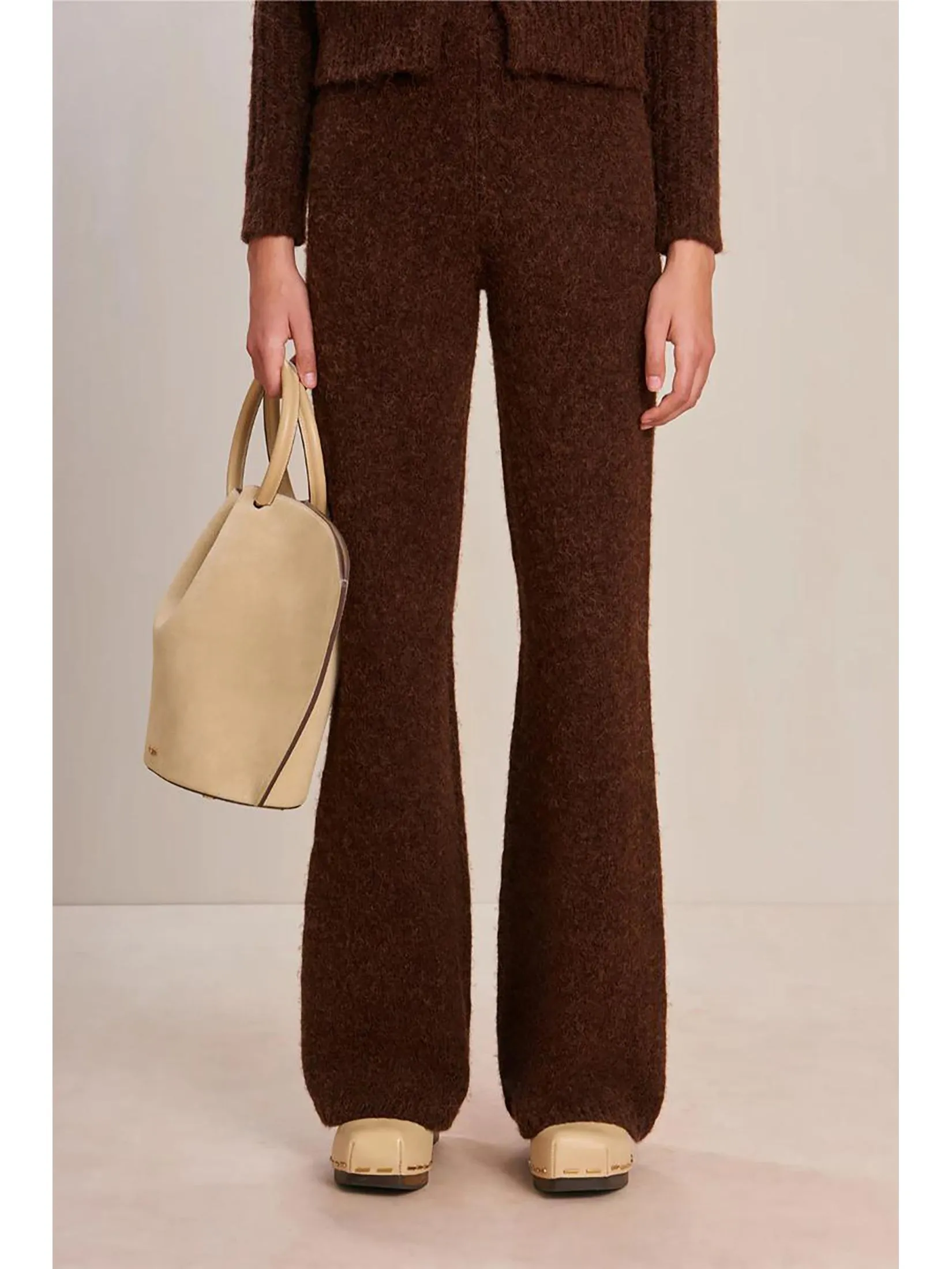 CULT GAIA Women Pant Antico Knit Brown CULT GAIA Women Pant Antico Knit Brown