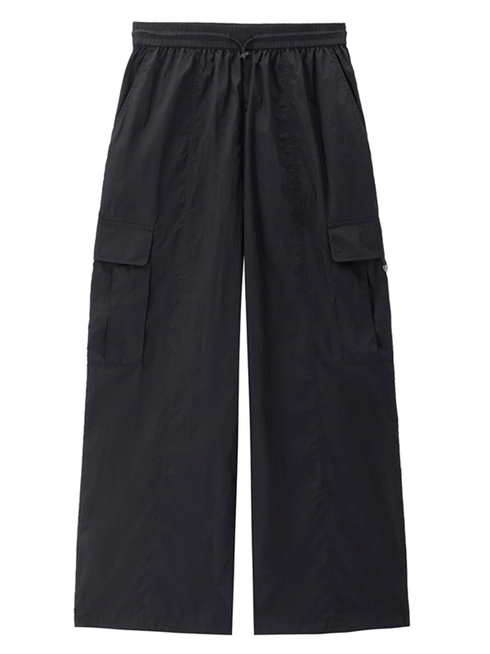 GIORDANO Women s Online Exclusive Elastic Waist Cargo Pants (Korea) Black GIORDANO Women s Online Exclusive Elastic Waist Cargo Pants (Korea) Black