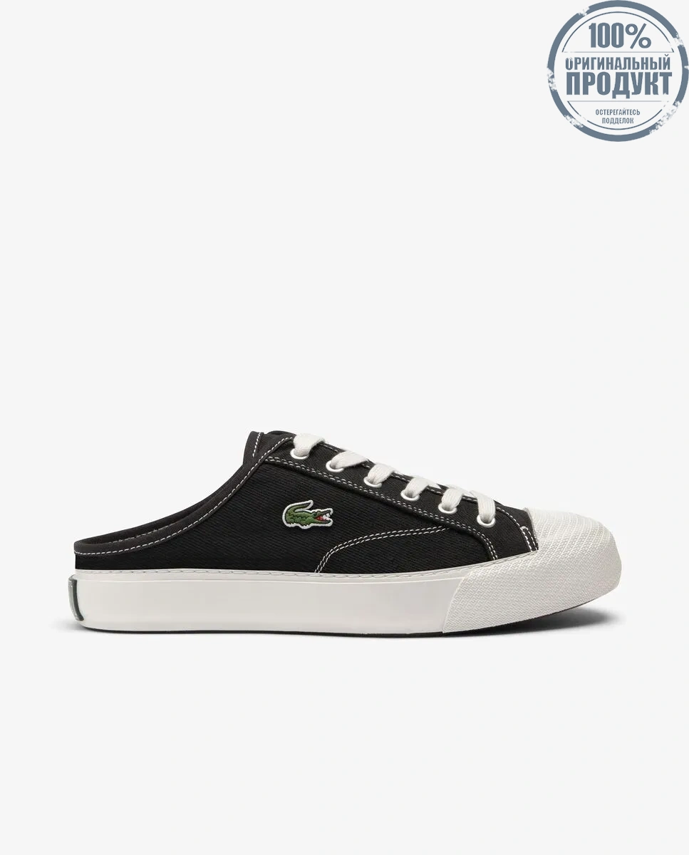 LACOSTE Women’s Backcourt Mules Black LACOSTE Women’s Backcourt Mules Black