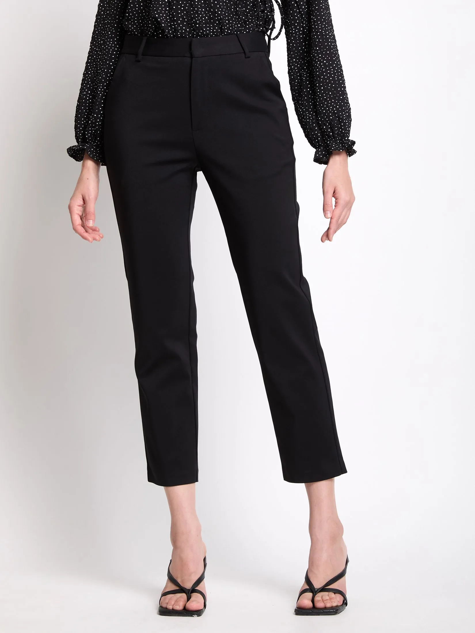 FOF Women Pants Slim Fit Black FOF Women Pants Slim Fit Black