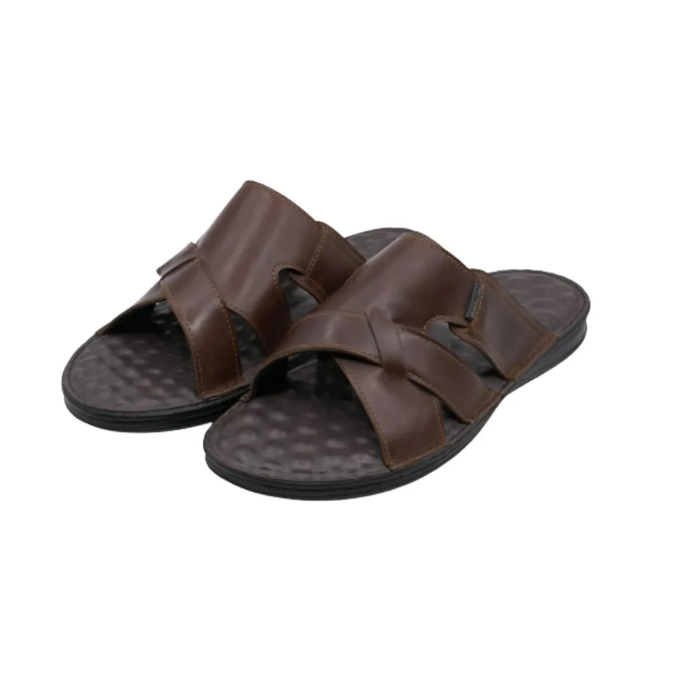 HUSH PUPPIES Men's Shoes Model Damon HP 8HSFB16C0F - BROWN Sandals Slides HUSH PUPPIES Men's Shoes Model Damon HP 8HSFB16C0F - BROWN Sandals Slides