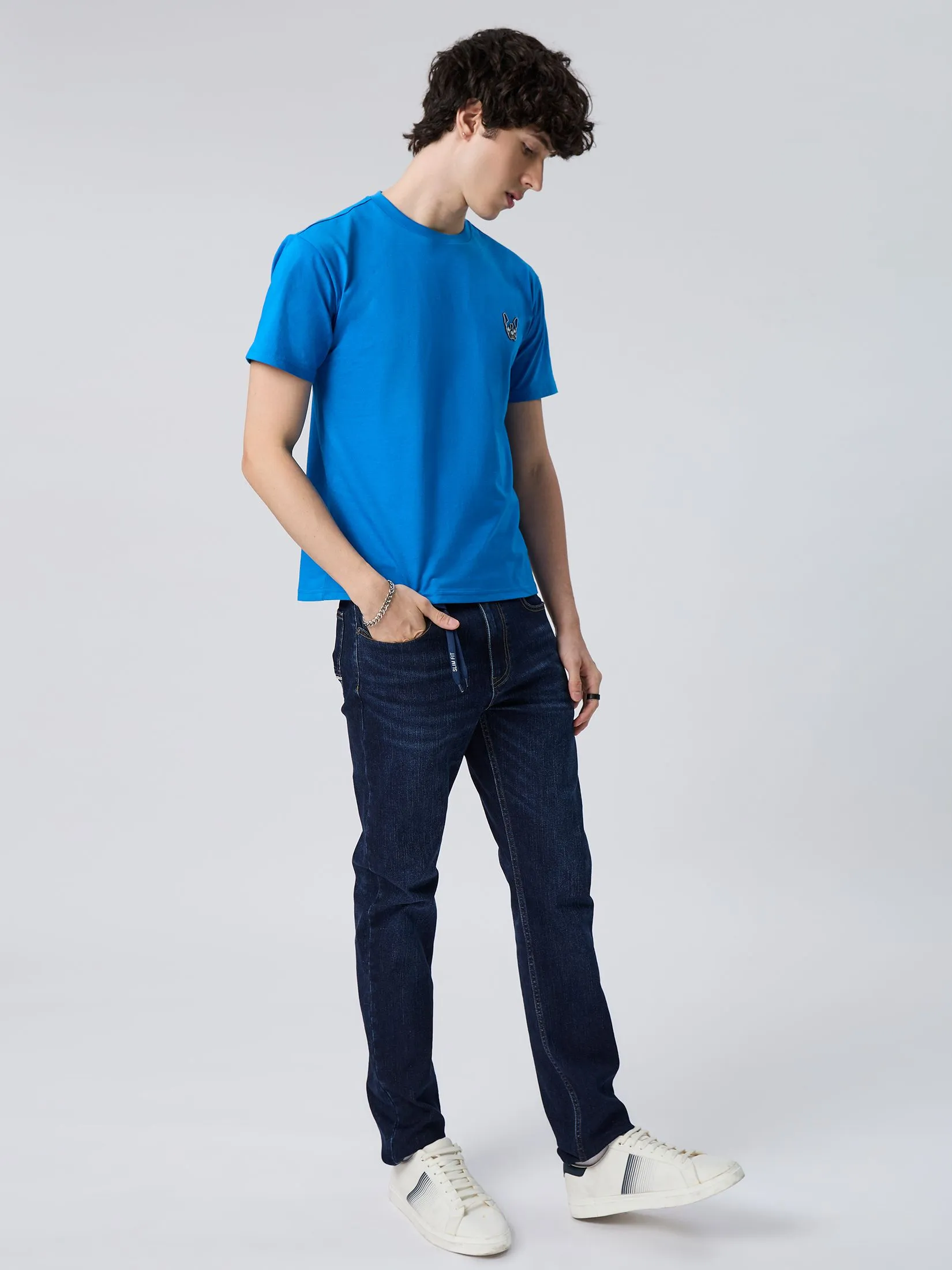 ESP Frenchie Eazy Tee Shirt Man Light blue ESP Frenchie Eazy Tee Shirt Man Light blue