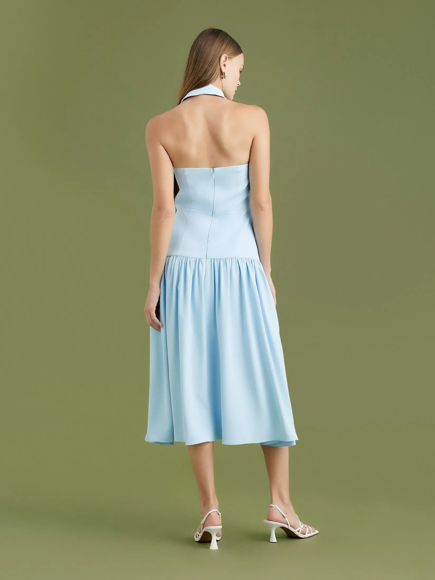 ASV (AW24) Breonna Halterneck Women Dress Blue ASV (AW24) Breonna Halterneck Women Dress Blue