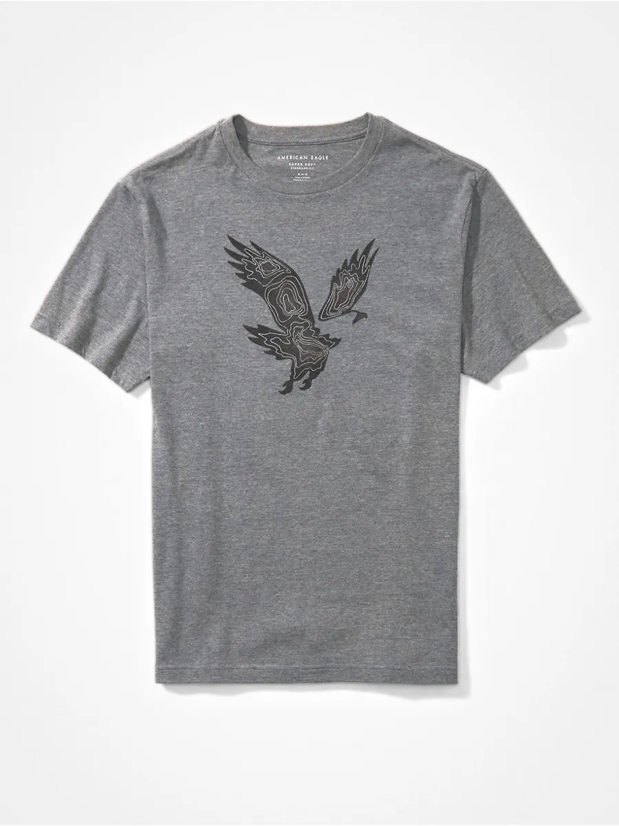 American Eagle MEN G SS SET IN TEE- HTHR + SERIOUSLY SOFT 012 MEDIUM HEATHER GRAY American Eagle MEN G SS SET IN TEE- HTHR + SERIOUSLY SOFT 012 MEDIUM HEATHER GRAY