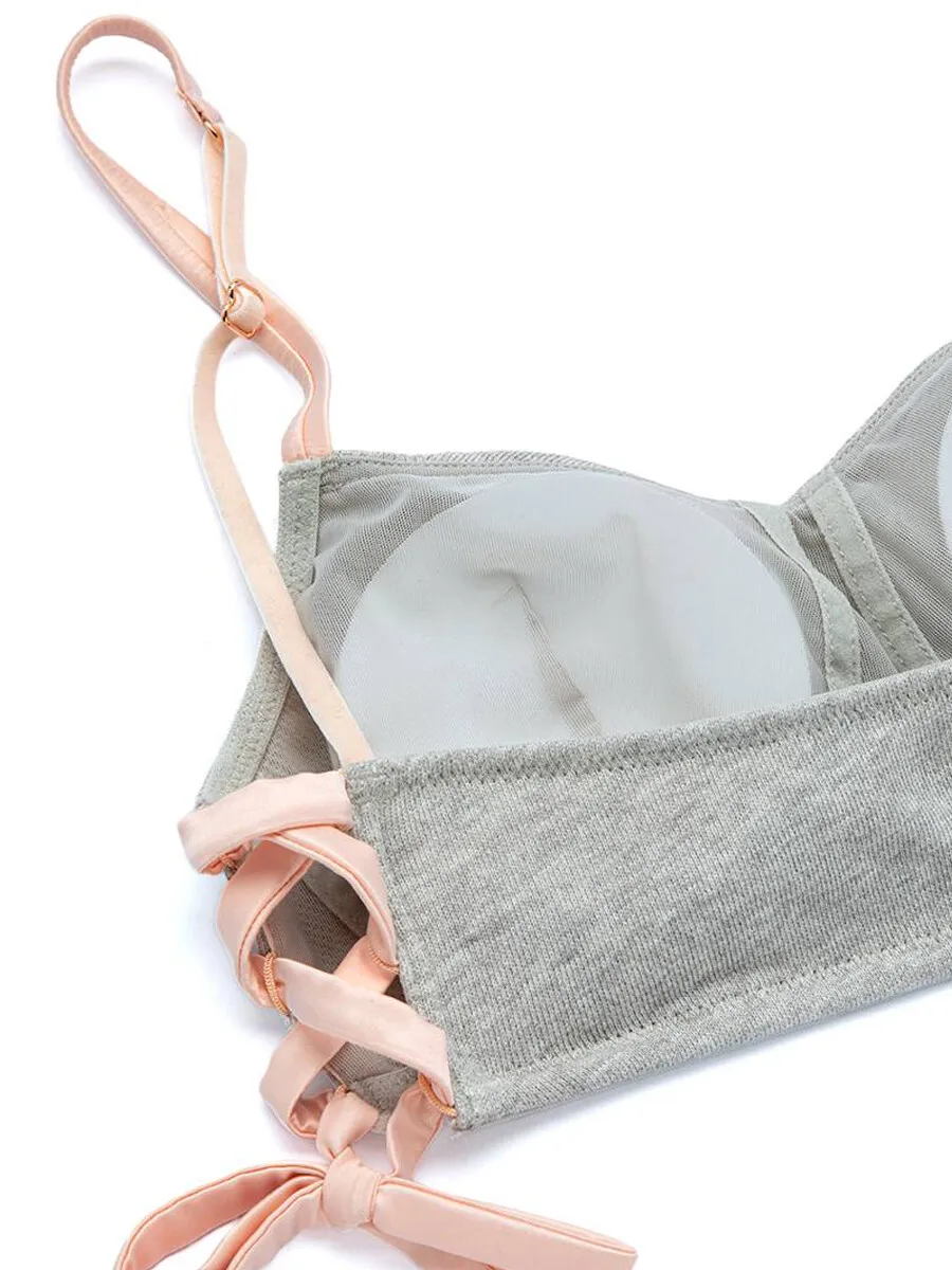 SABINA Maggie Mae Pretty On Me Wireless Bra - LightGrey SABINA Maggie Mae Pretty On Me Wireless Bra - LightGrey