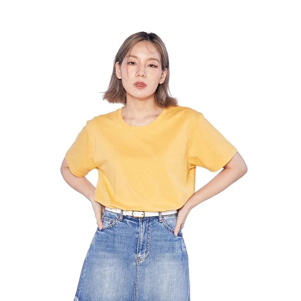 DOUBLE GOOSE Yellow T-shirt Essential collection DOUBLE GOOSE Yellow T-shirt Essential collection