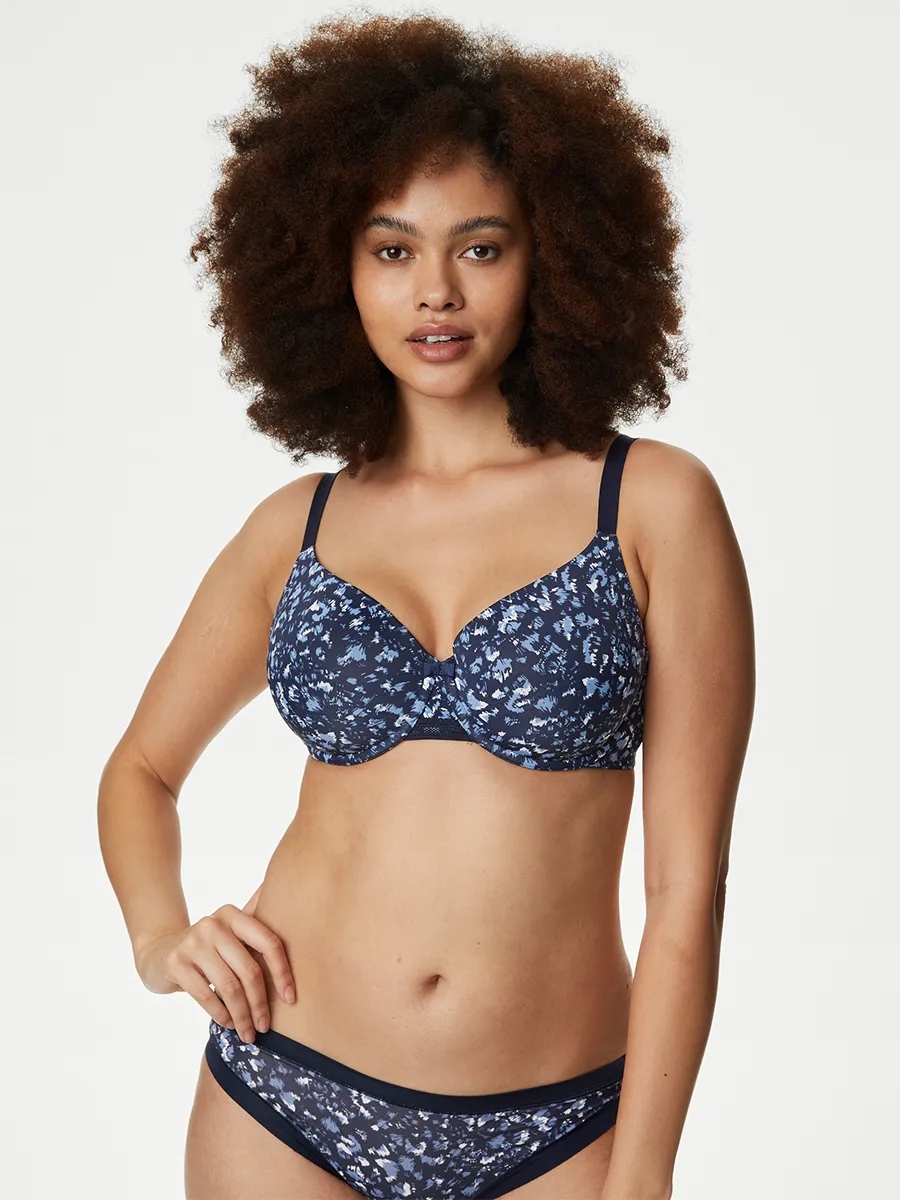 MARKS & SPENCER Women T-Shirt Bra Flexifit Floral Full Cup MARKS & SPENCER Women T-Shirt Bra Flexifit Floral Full Cup