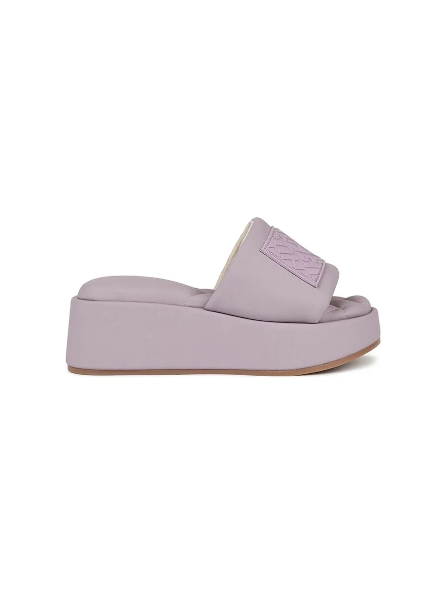 SHU WOMEN NAMETAG PALETTE SOFT 2" SLIDE WEDGES - LAVENDER SHU WOMEN NAMETAG PALETTE SOFT 2" SLIDE WEDGES - LAVENDER