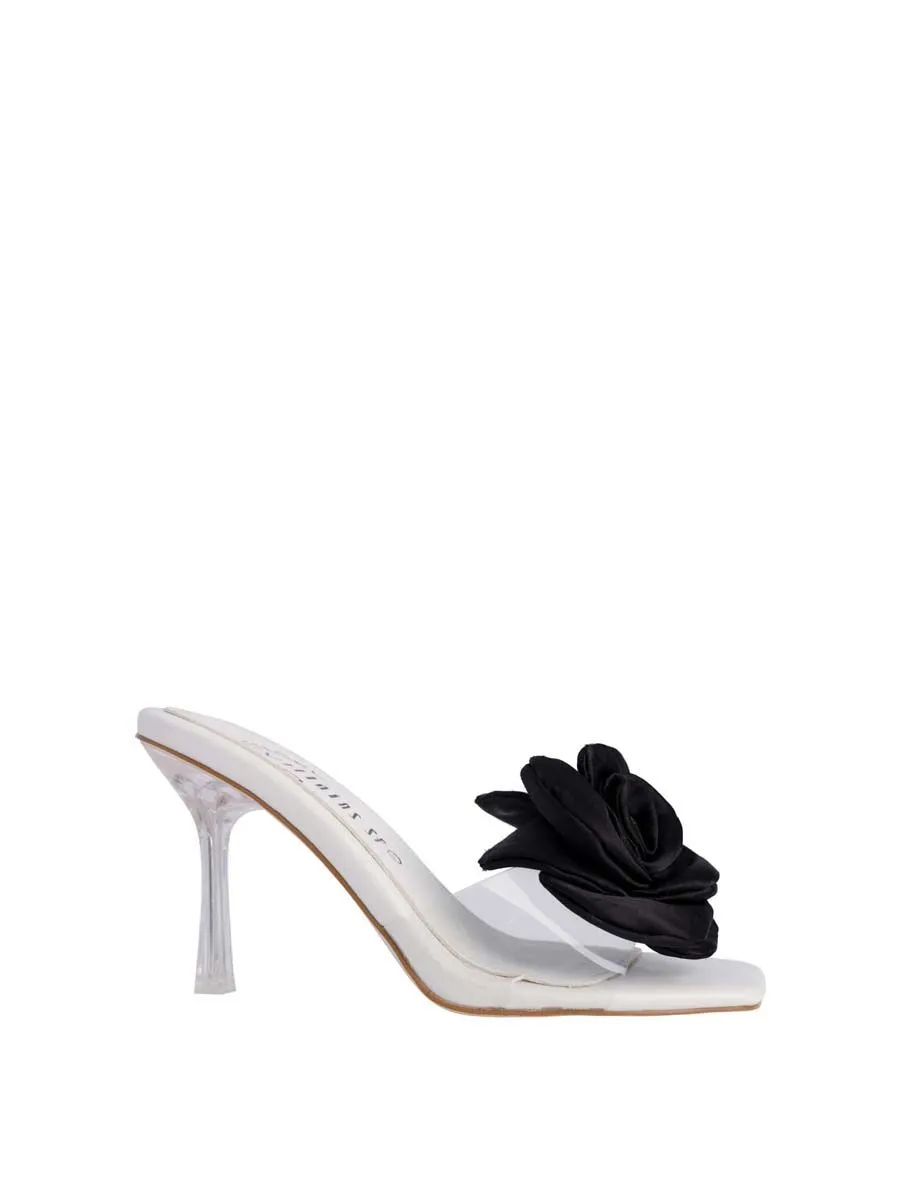 VILLAINS SF ROSETTE Sandal High Heel WHITE VILLAINS SF ROSETTE Sandal High Heel WHITE