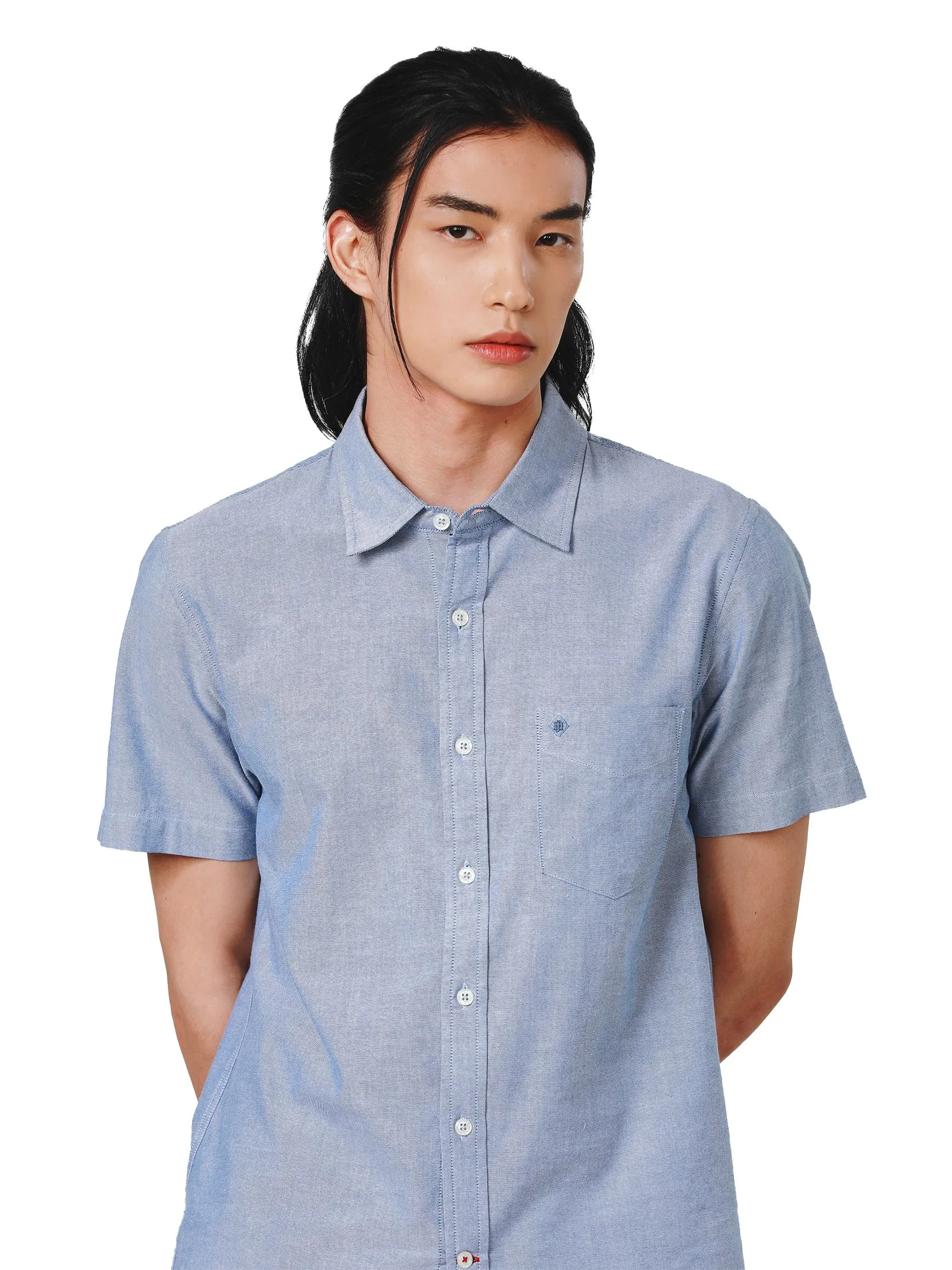JOHN HENRY Men's Short Sleeves Shirts (Slim Fit) ESSENTIALS Royal Blue JOHN HENRY Men's Short Sleeves Shirts (Slim Fit) ESSENTIALS Royal Blue
