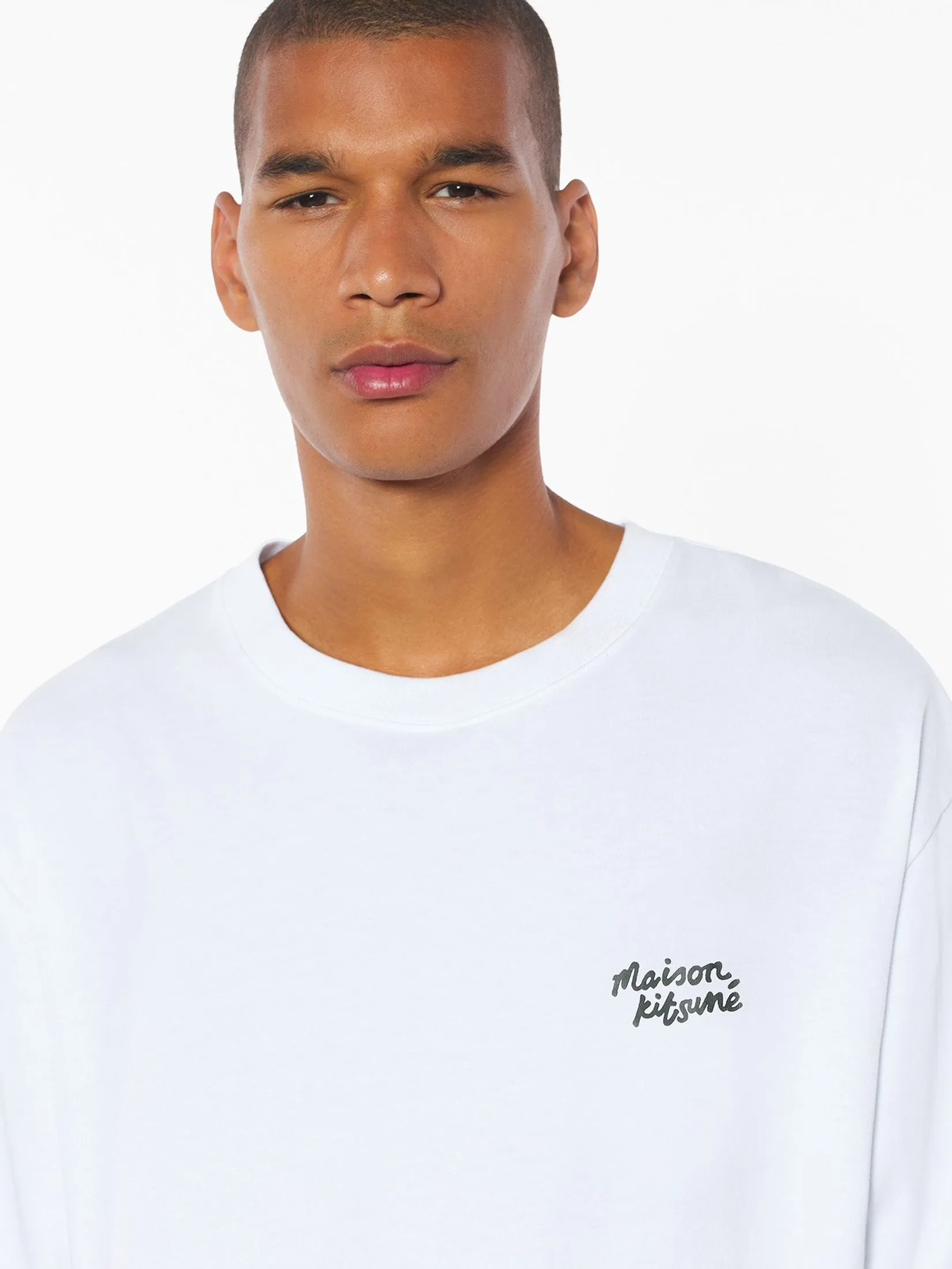 MAISON KITSUNE Men Tee-Shirt Maison Kitsune Handwriting Oversize MAISON KITSUNE Men Tee-Shirt Maison Kitsune Handwriting Oversize