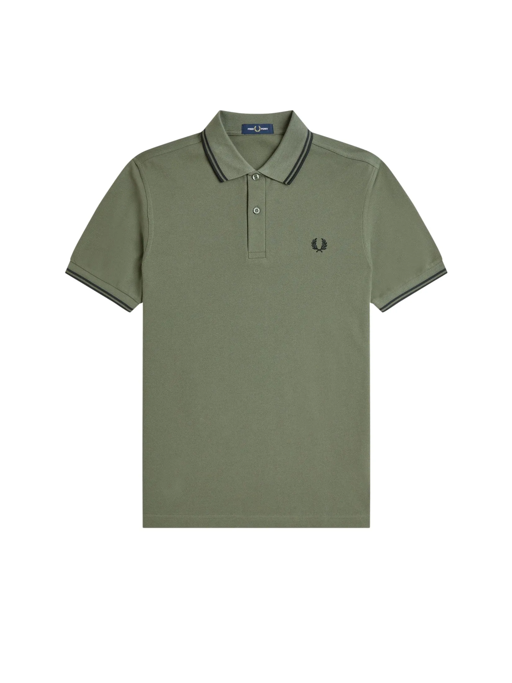 Fred Perry Men TWIN TIPPED SHIRT White Fred Perry Men TWIN TIPPED SHIRT White