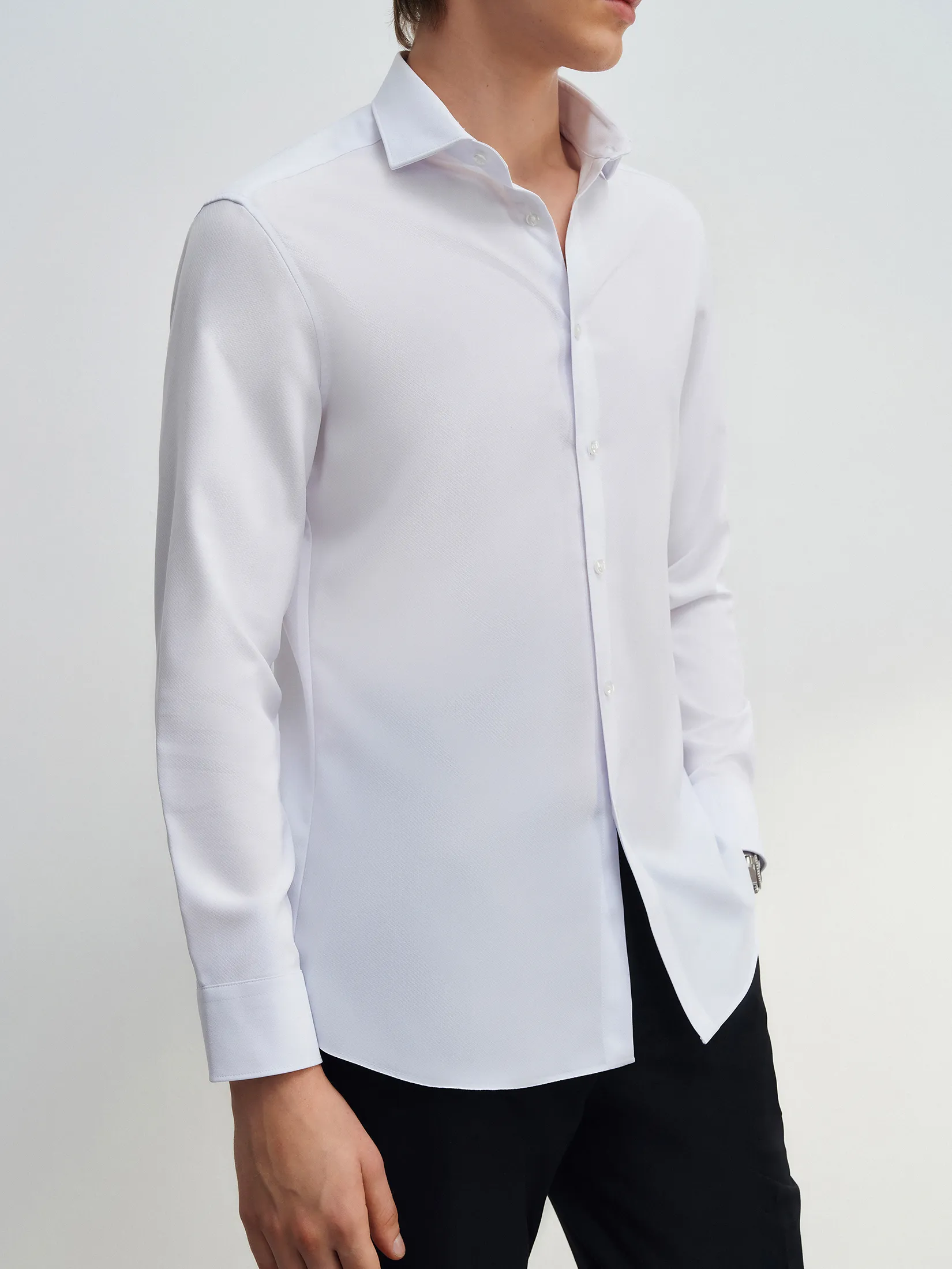 G2000 Men Clothing Non -Iron Quick Dry Twill Shirt  Smart Fit - White G2000 Men Clothing Non -Iron Quick Dry Twill Shirt  Smart Fit - White