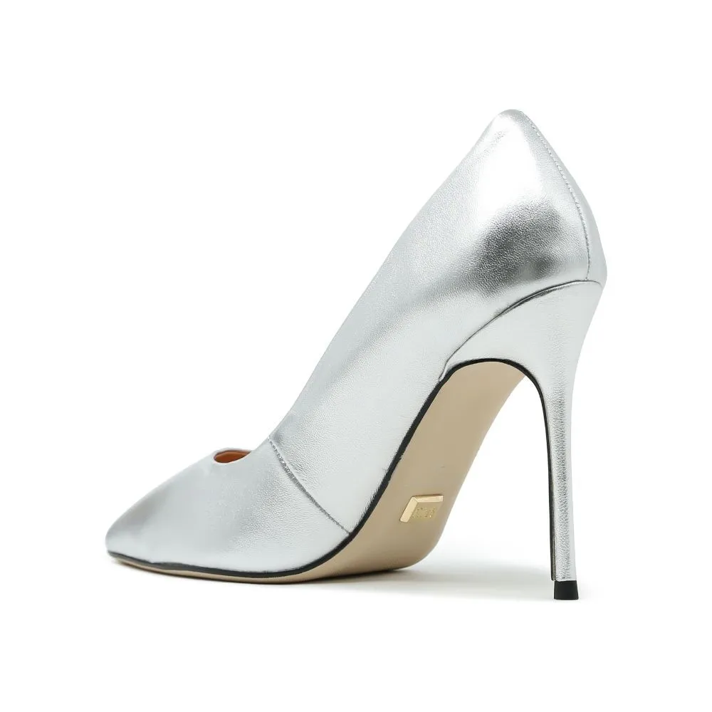 SHU CELEB HEELS 4" IN MILAN SWSC0801-SV41-SILVER SHU CELEB HEELS 4" IN MILAN SWSC0801-SV41-SILVER