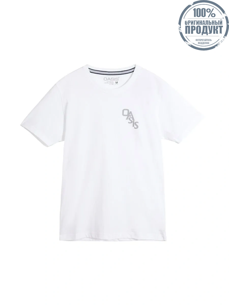 OASIS Men's short sleeve T-Shirt White OASIS Men's short sleeve T-Shirt White