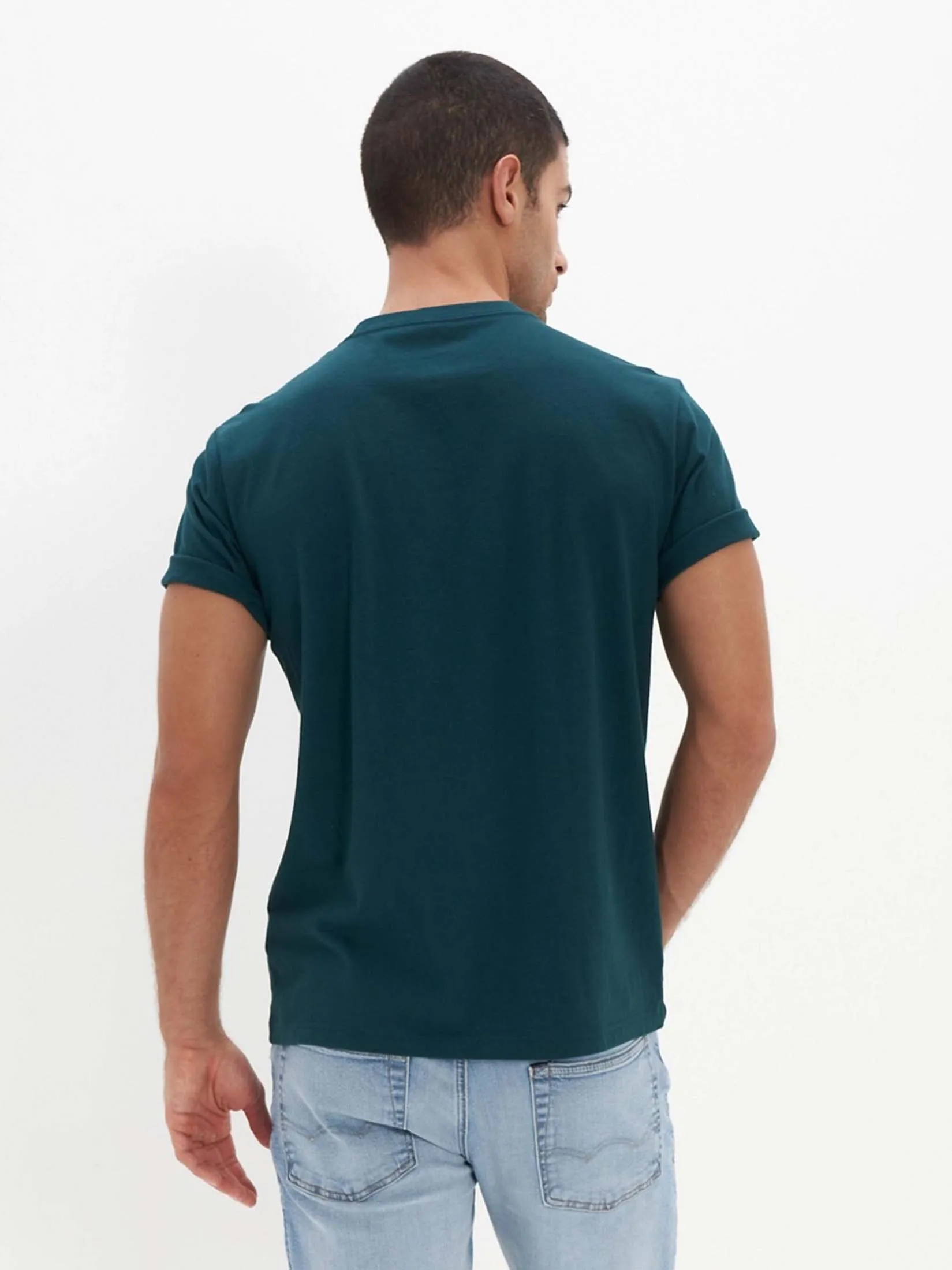 American Eagle MEN G ELEV INTL SS SET IN TEE- PC DYE + SERIOUSLY SOFT 300 GREEN American Eagle MEN G ELEV INTL SS SET IN TEE- PC DYE + SERIOUSLY SOFT 300 GREEN