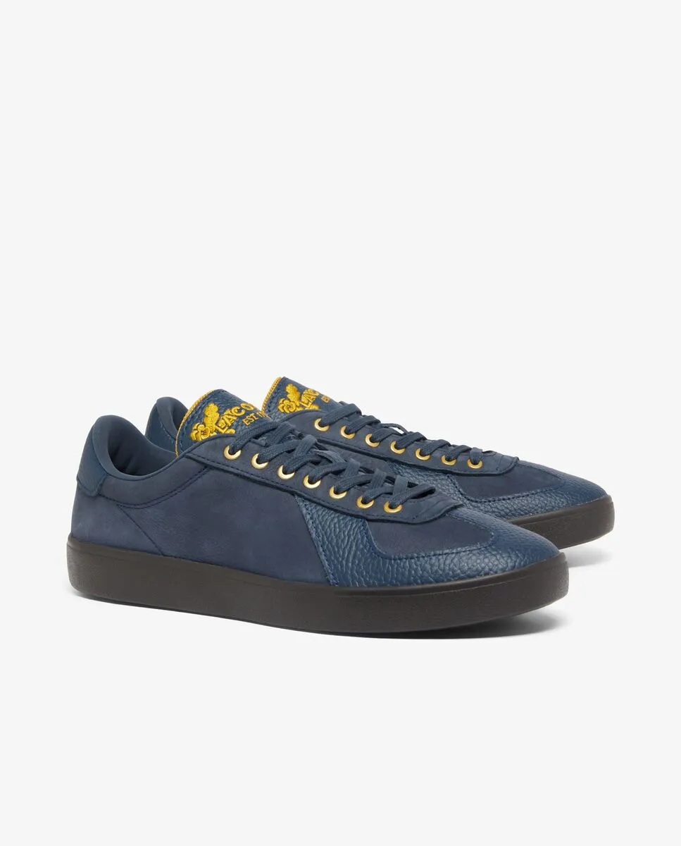 LACOSTE Men’s Baseshot Pro Leather Sneakers Blue LACOSTE Men’s Baseshot Pro Leather Sneakers Blue