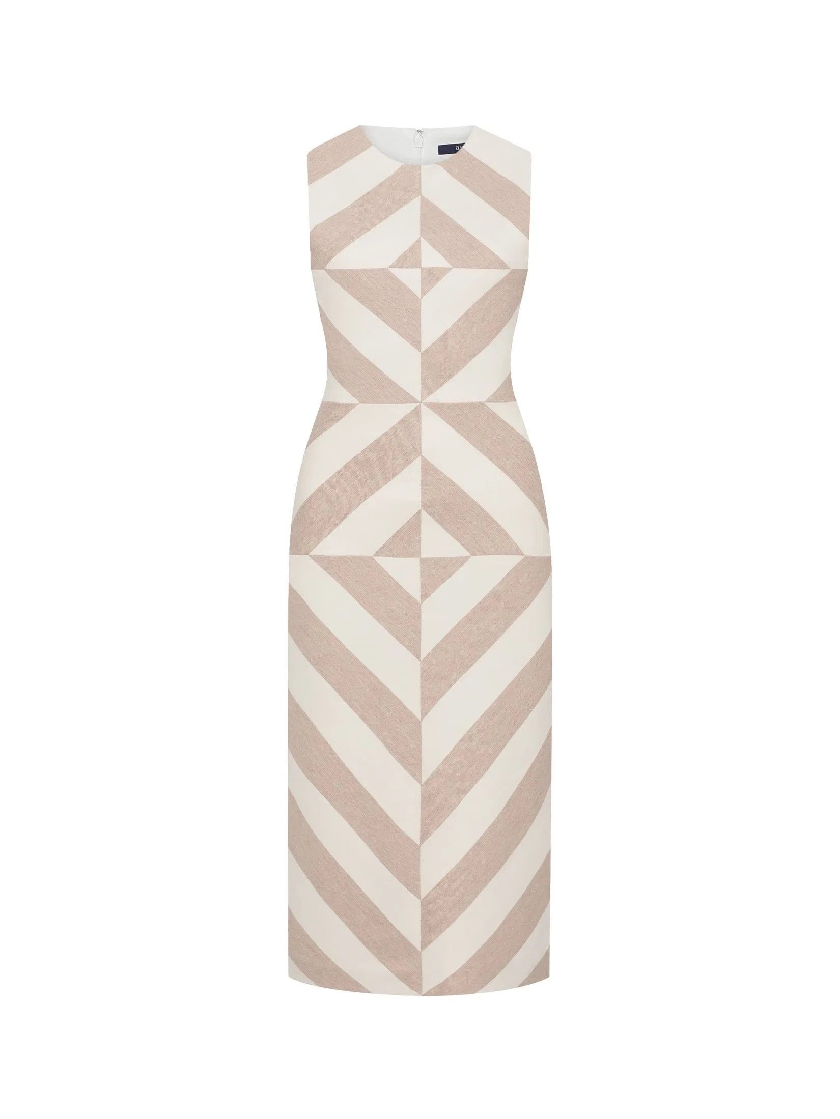 ASAVA (AW24 )Avianna Sleeveless Women Dress Brown ASAVA (AW24 )Avianna Sleeveless Women Dress Brown