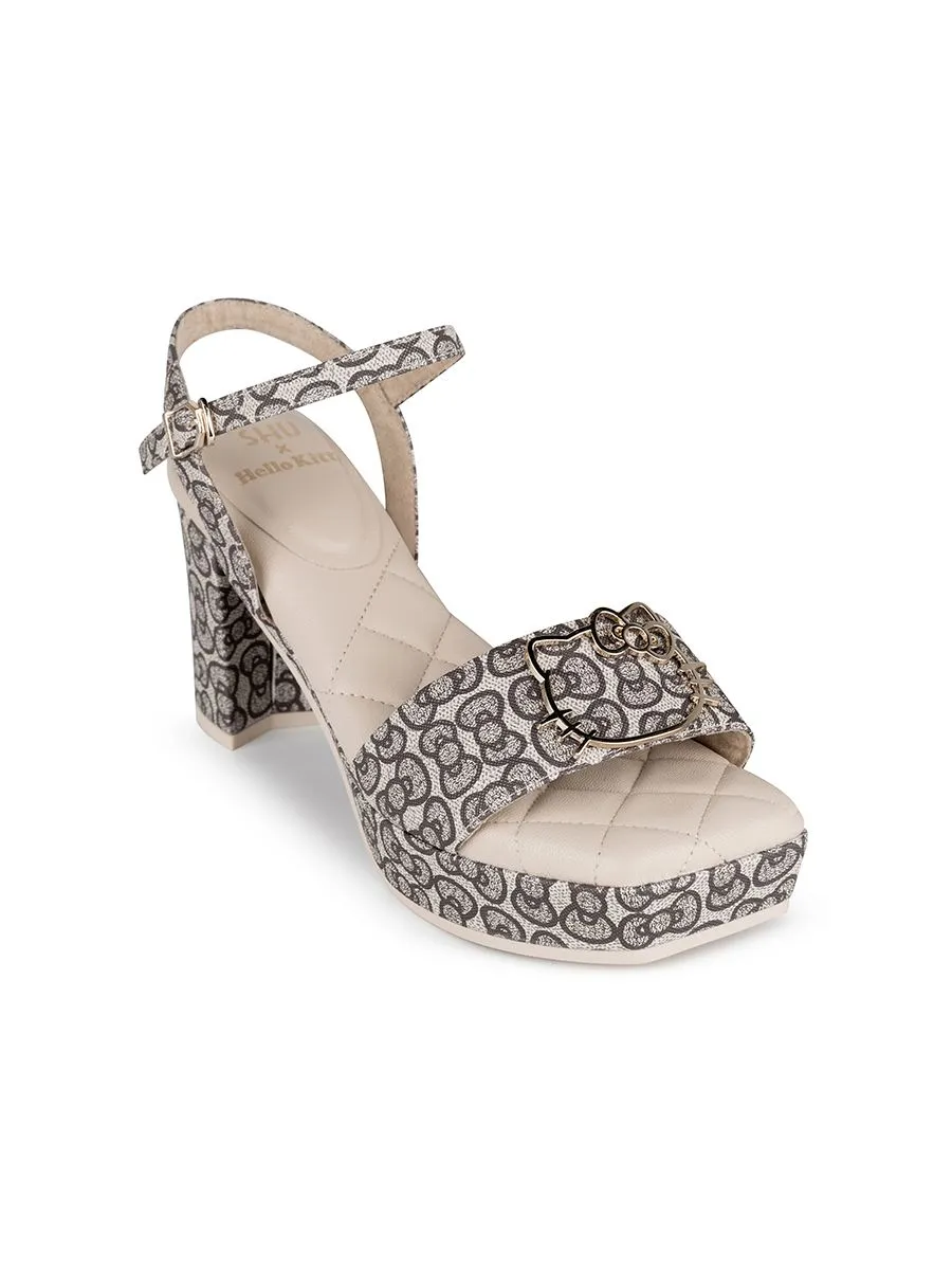 SHU WOMEN  l HELLO KITTY PALETTE SOFT 3" PLATFORM - BEIGE SHU WOMEN  l HELLO KITTY PALETTE SOFT 3" PLATFORM - BEIGE