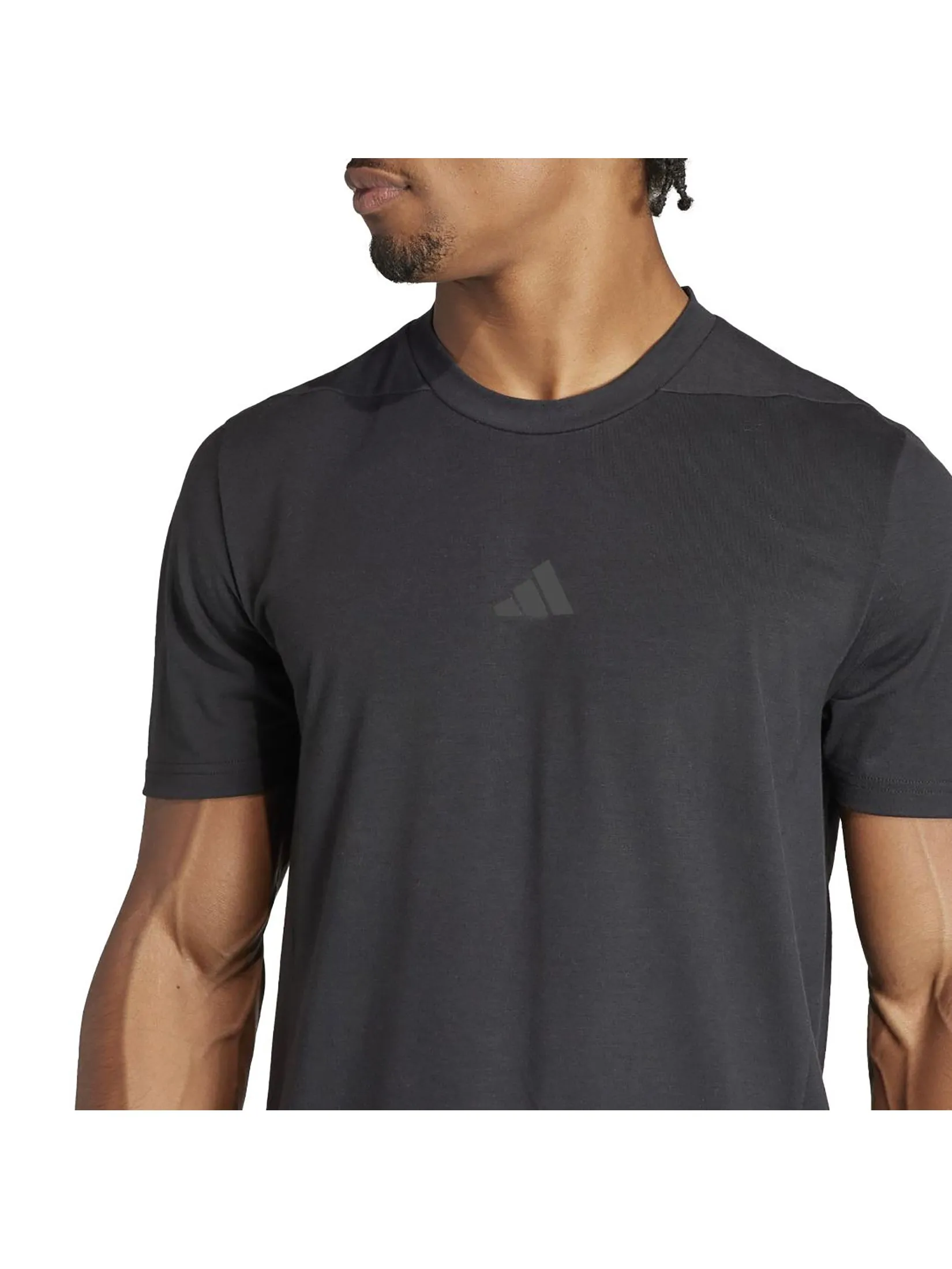 ADIDAS Men T-Shirt Designed For Training Workout Black ADIDAS Men T-Shirt Designed For Training Workout Black