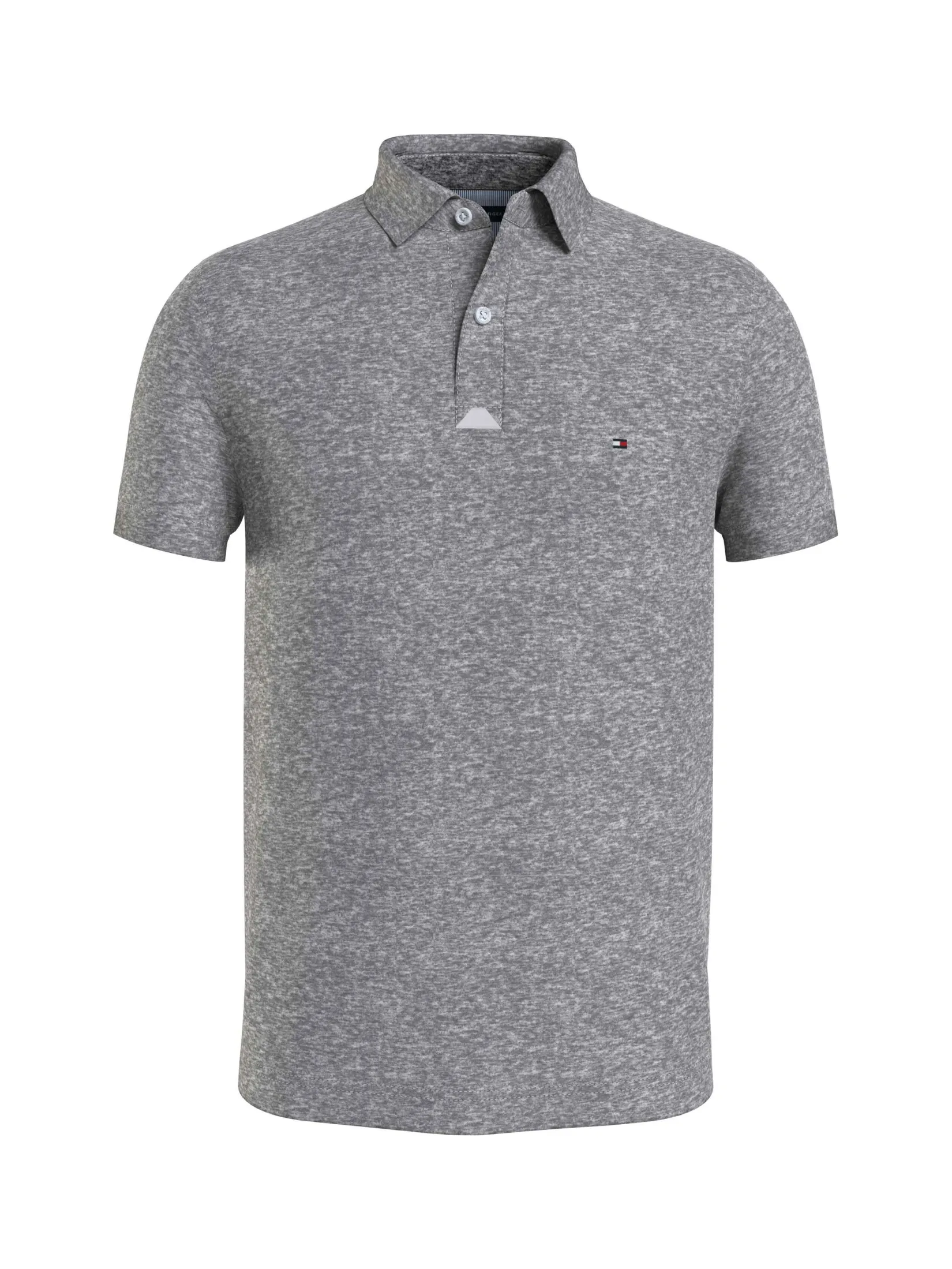 TOMMY HILFIGER MEN POLO Grey Slim Fit TOMMY HILFIGER MEN POLO Grey Slim Fit