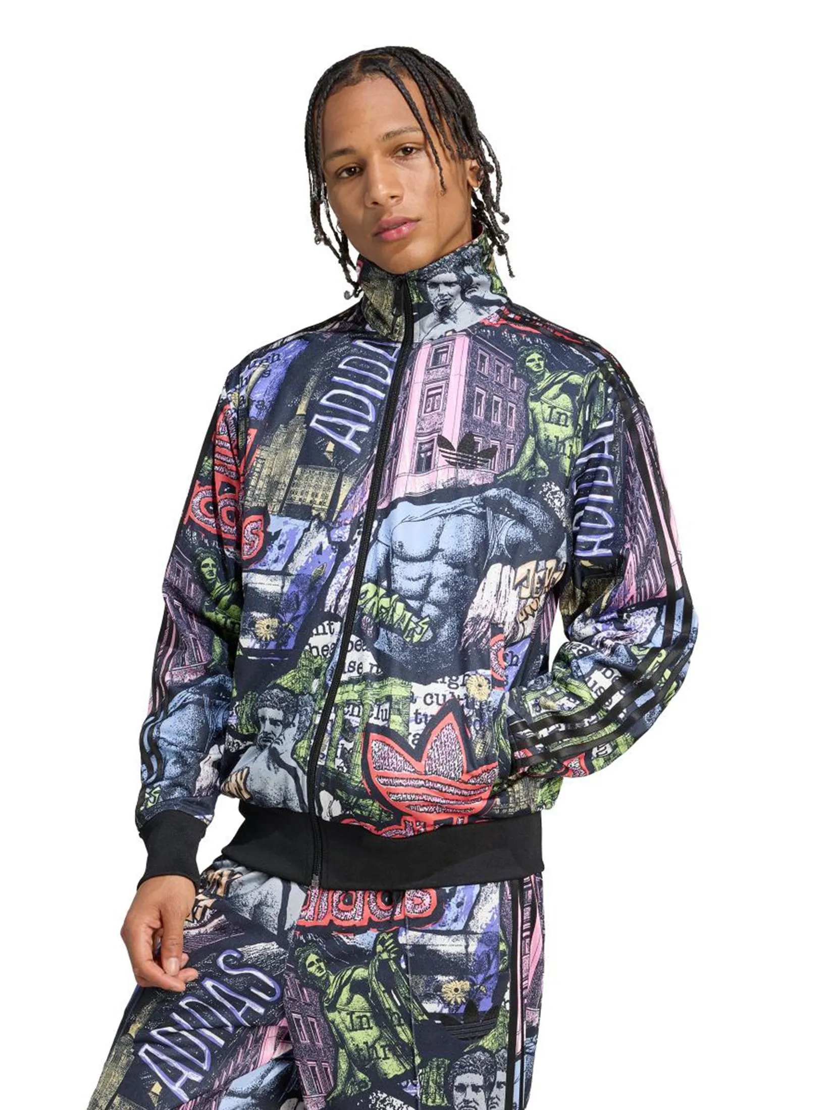 ADIDAS Unisex Track Top Adidas x Jeremy Scott AOP Multi-Color ADIDAS Unisex Track Top Adidas x Jeremy Scott AOP Multi-Color