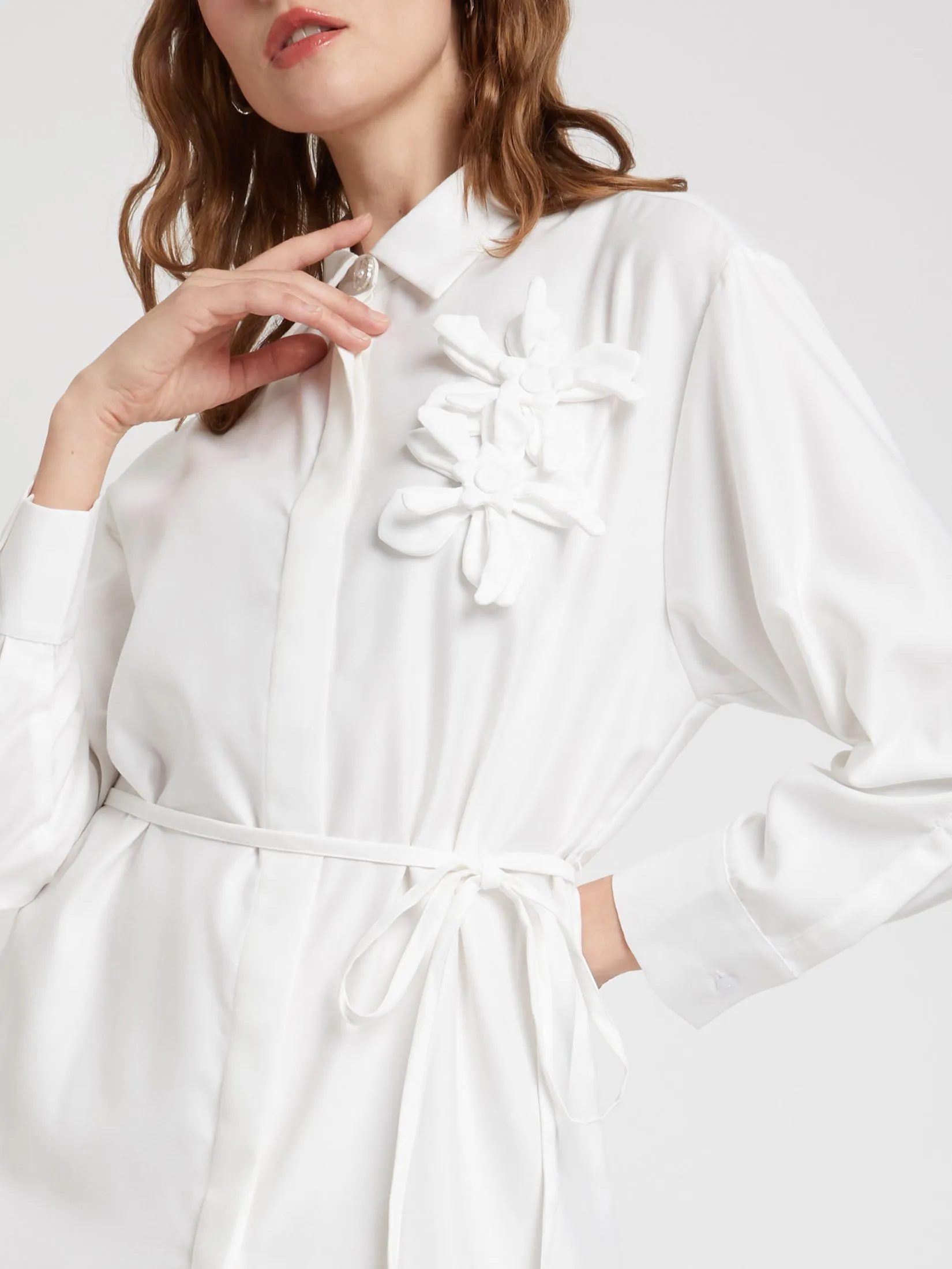 FOF Women Dress Shirt Midi FOF Women Dress Shirt Midi