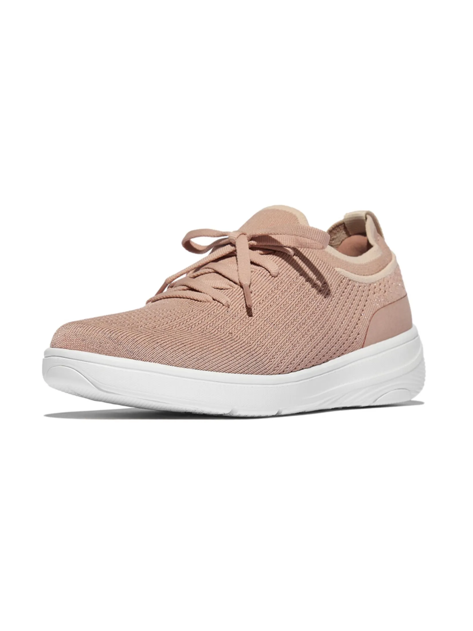 FitFlop™ WOMEN'S SUPER-Q KNIT SLIP-ON LACED PINK FitFlop™ WOMEN'S SUPER-Q KNIT SLIP-ON LACED PINK