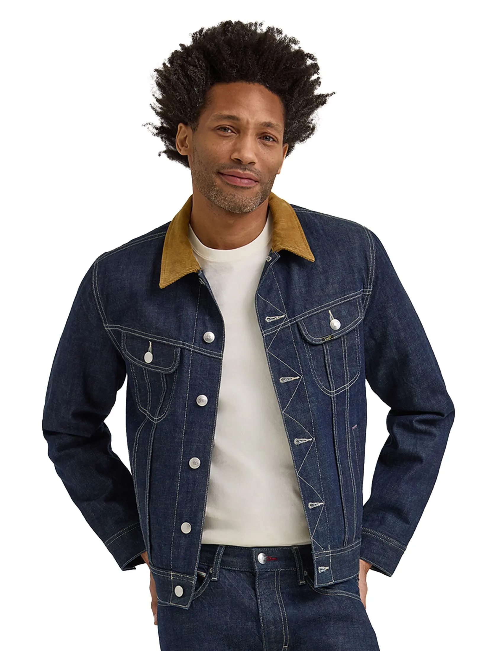 LEE Men's Denim Jacket Lee + Paul Smith Collection Regular Fit Dark Indigo LEE Men's Denim Jacket Lee + Paul Smith Collection Regular Fit Dark Indigo