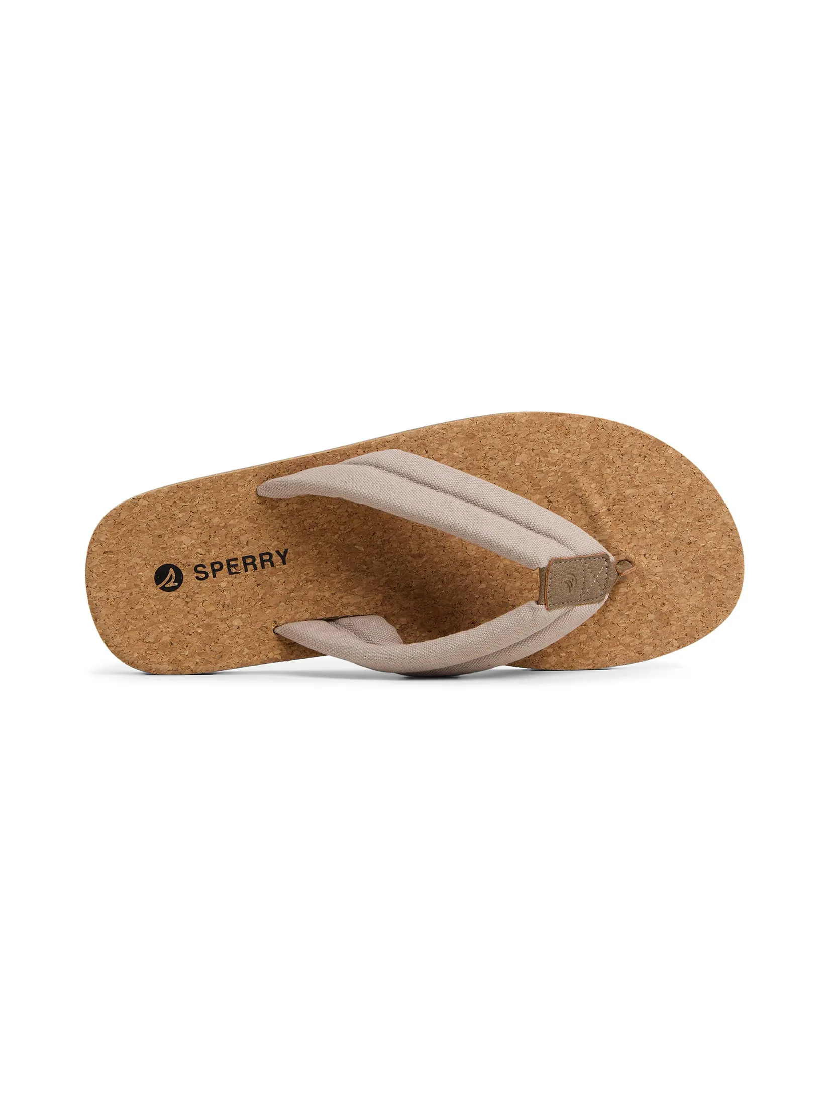 SPERRY MEN TAUPE PORTO PADDED CORK THONG SAND SPERRY MEN TAUPE PORTO PADDED CORK THONG SAND